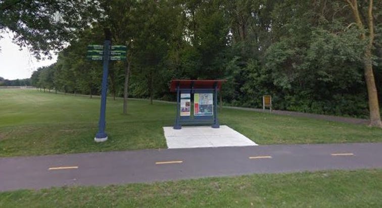 Example of kiosk on regional trail