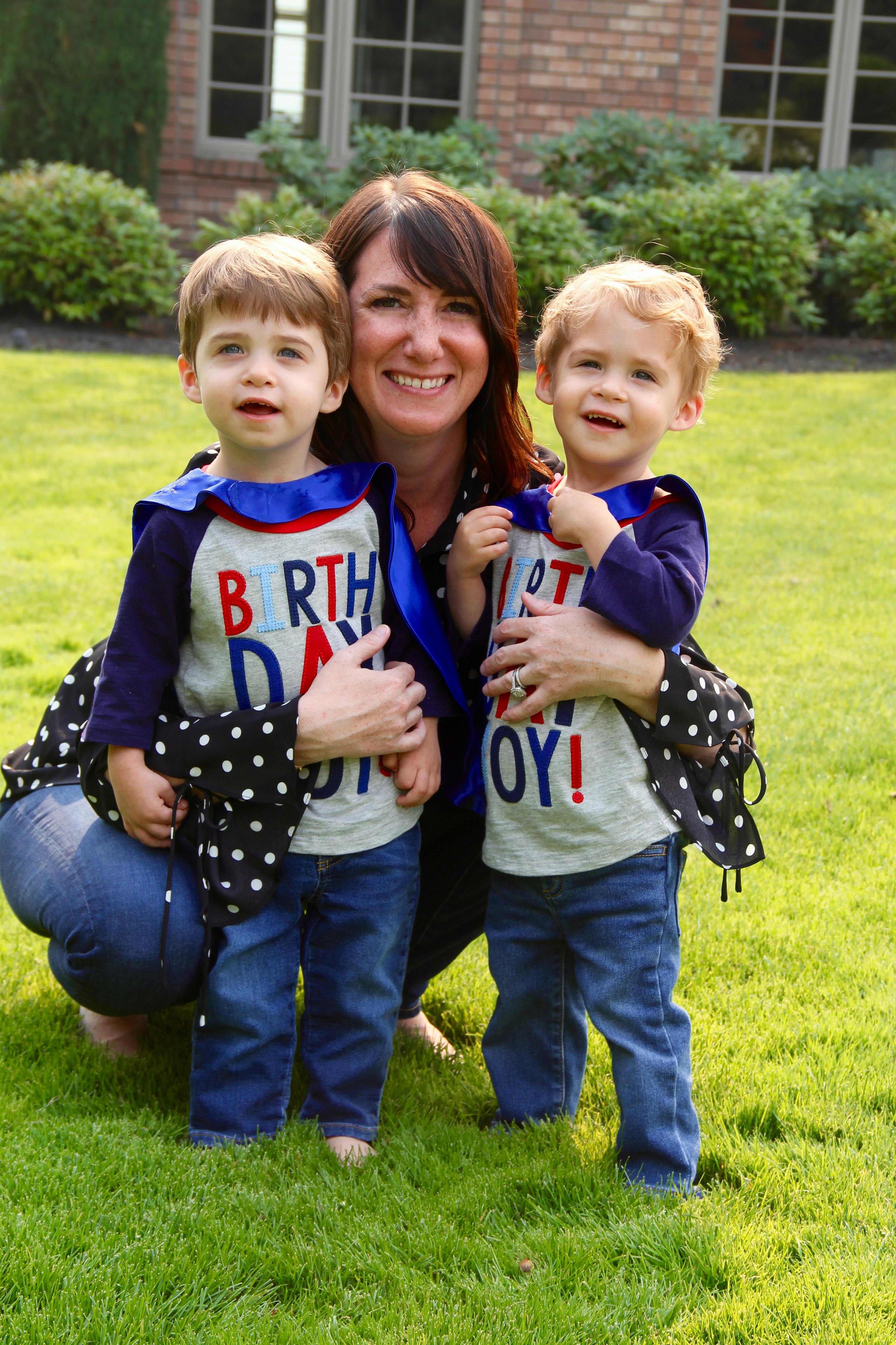 Elizabeth Austin with her twin boys. Elizabeth passed away in 2021.