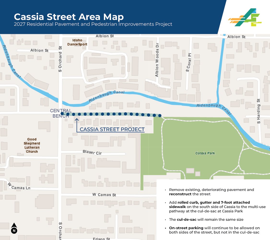 Cassia St Project Area Map