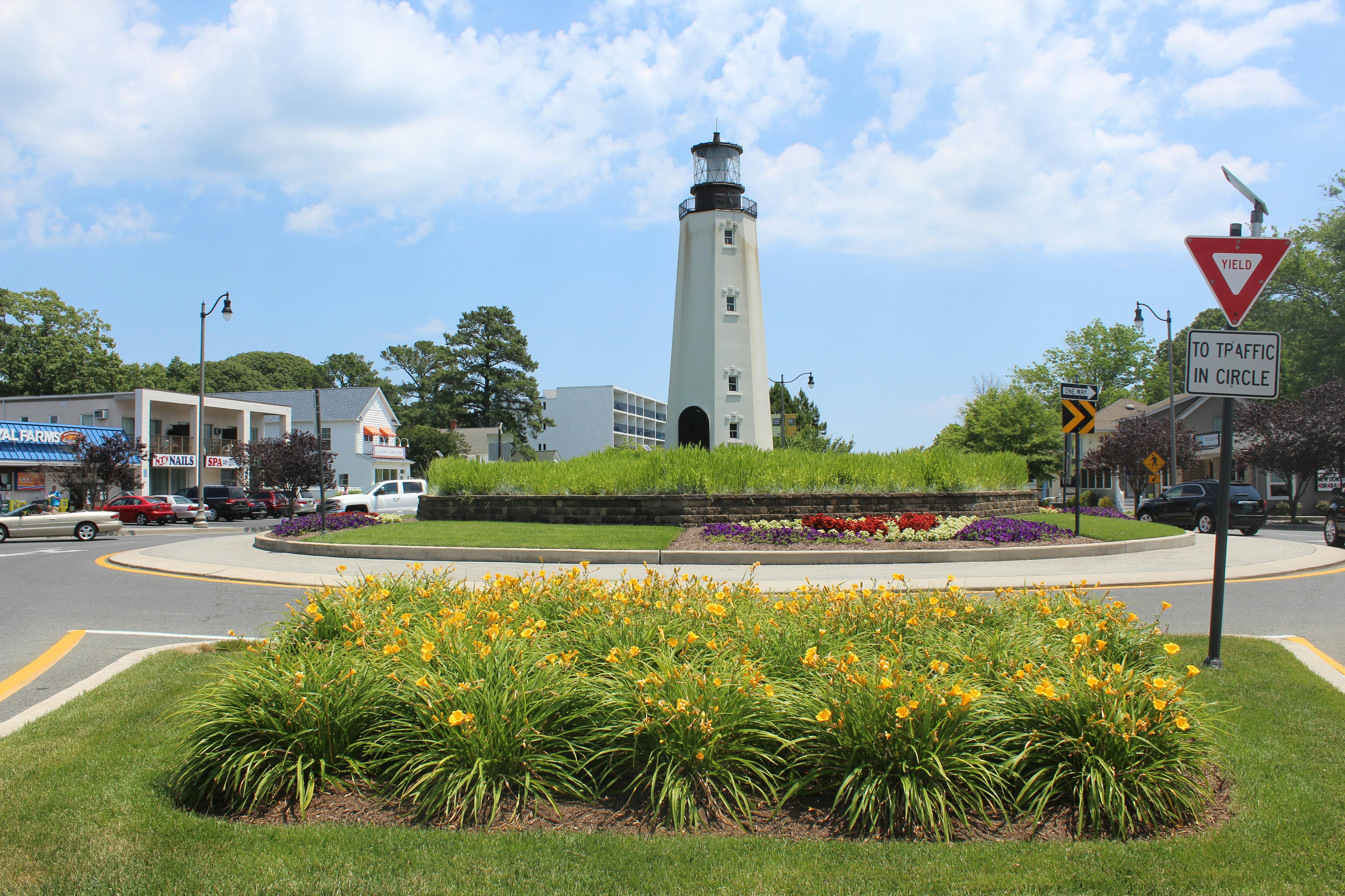 The lighthouse traffic circle