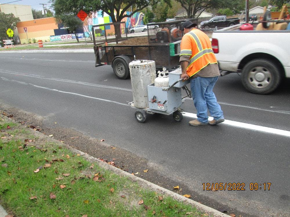 Implementation of Pavement Markings