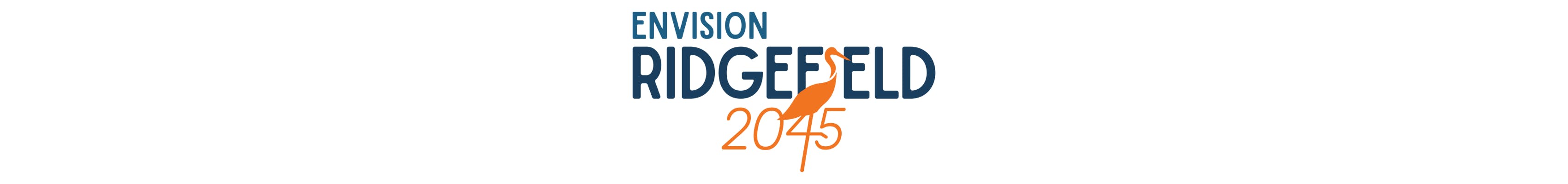 Logo with text 'Envision Ridgefield 2045'
