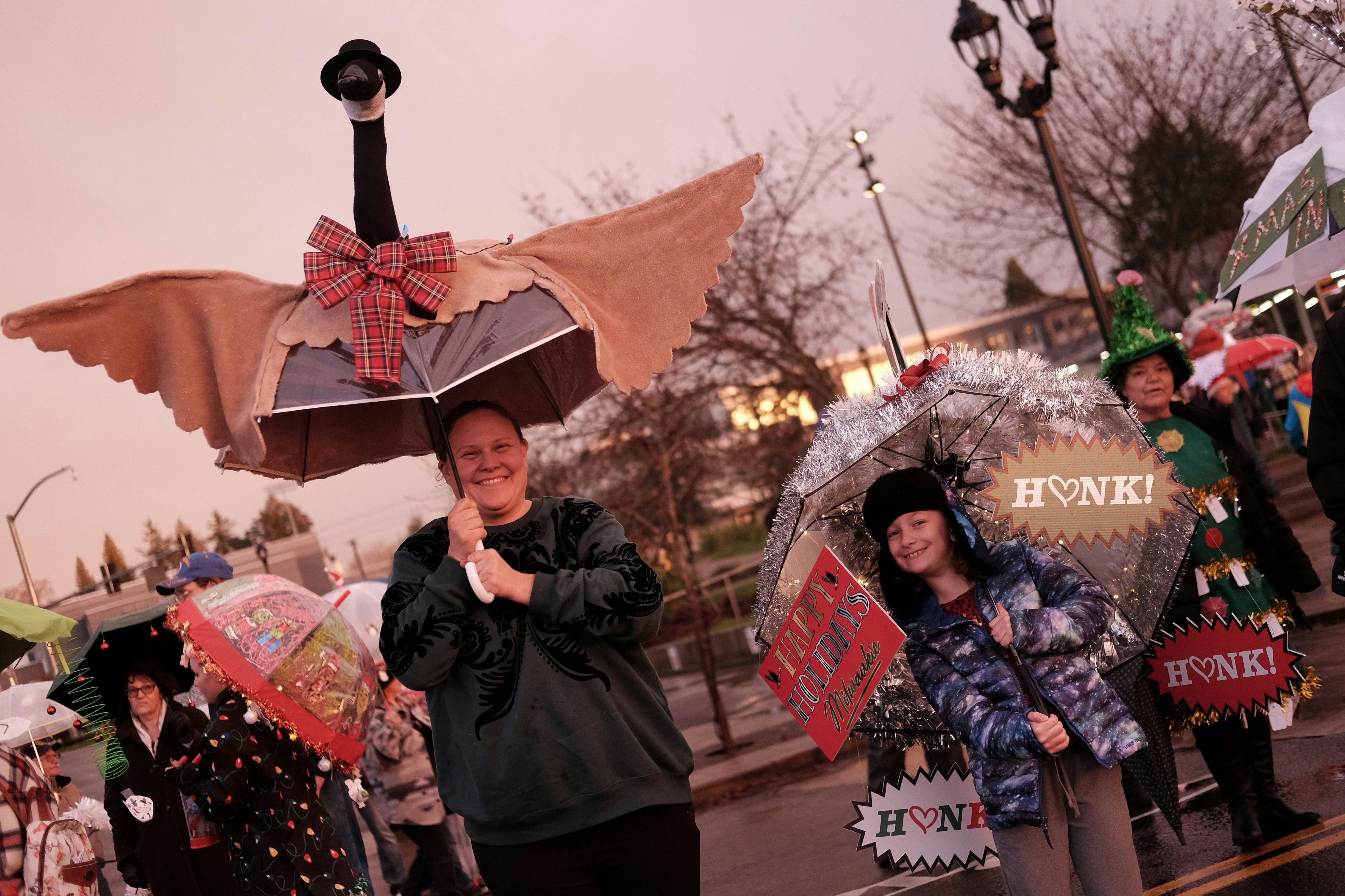 Umbrella Parade and Tree Lighting 2024