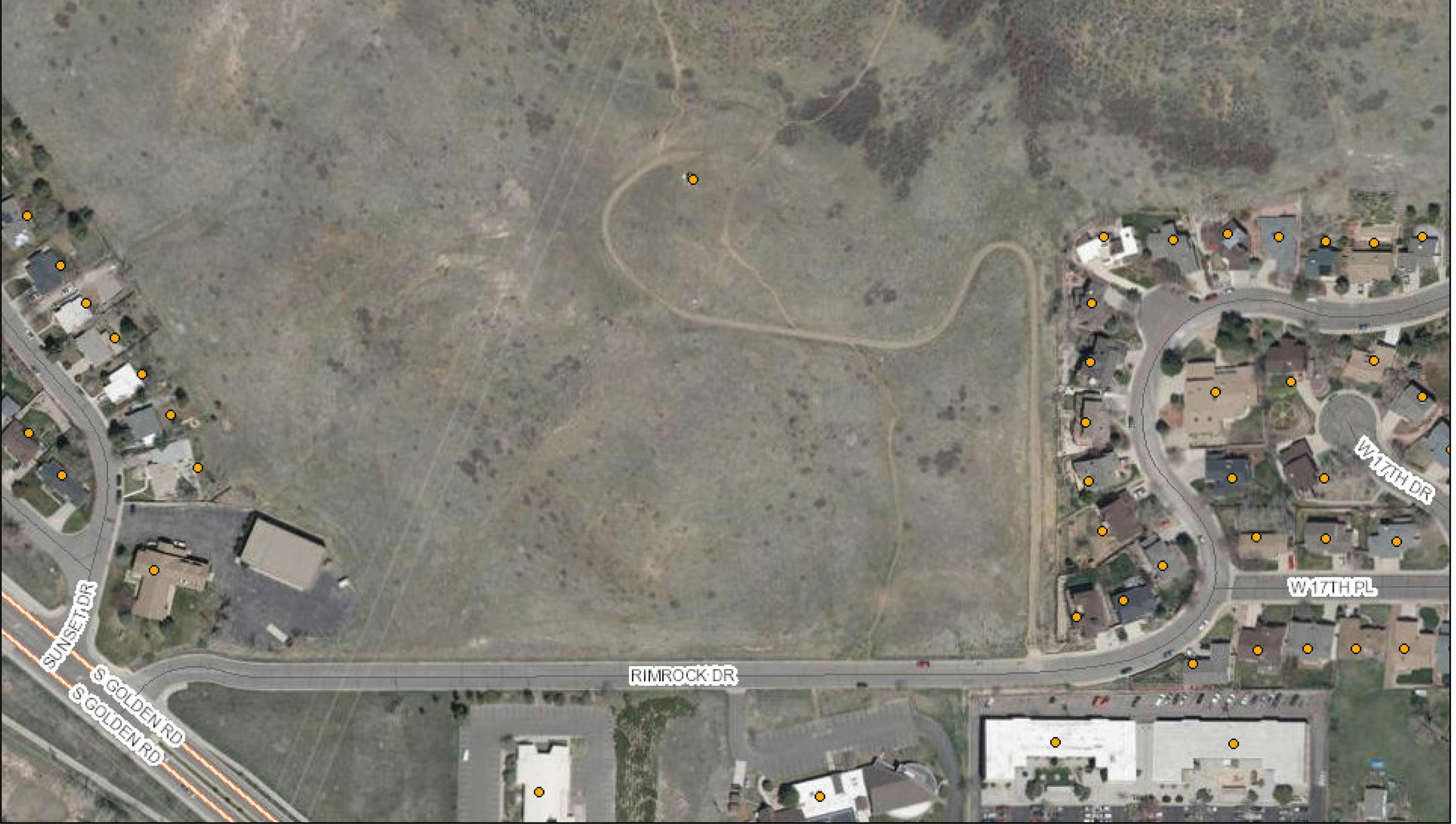 Arc GIS Rimrock Drive aerial view