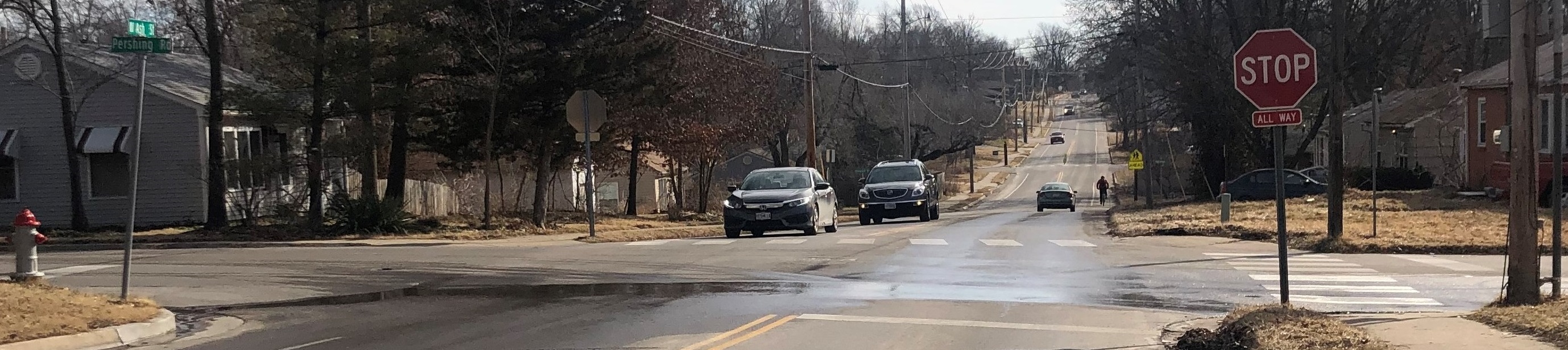 Intersection of West Ash and Pershing streets