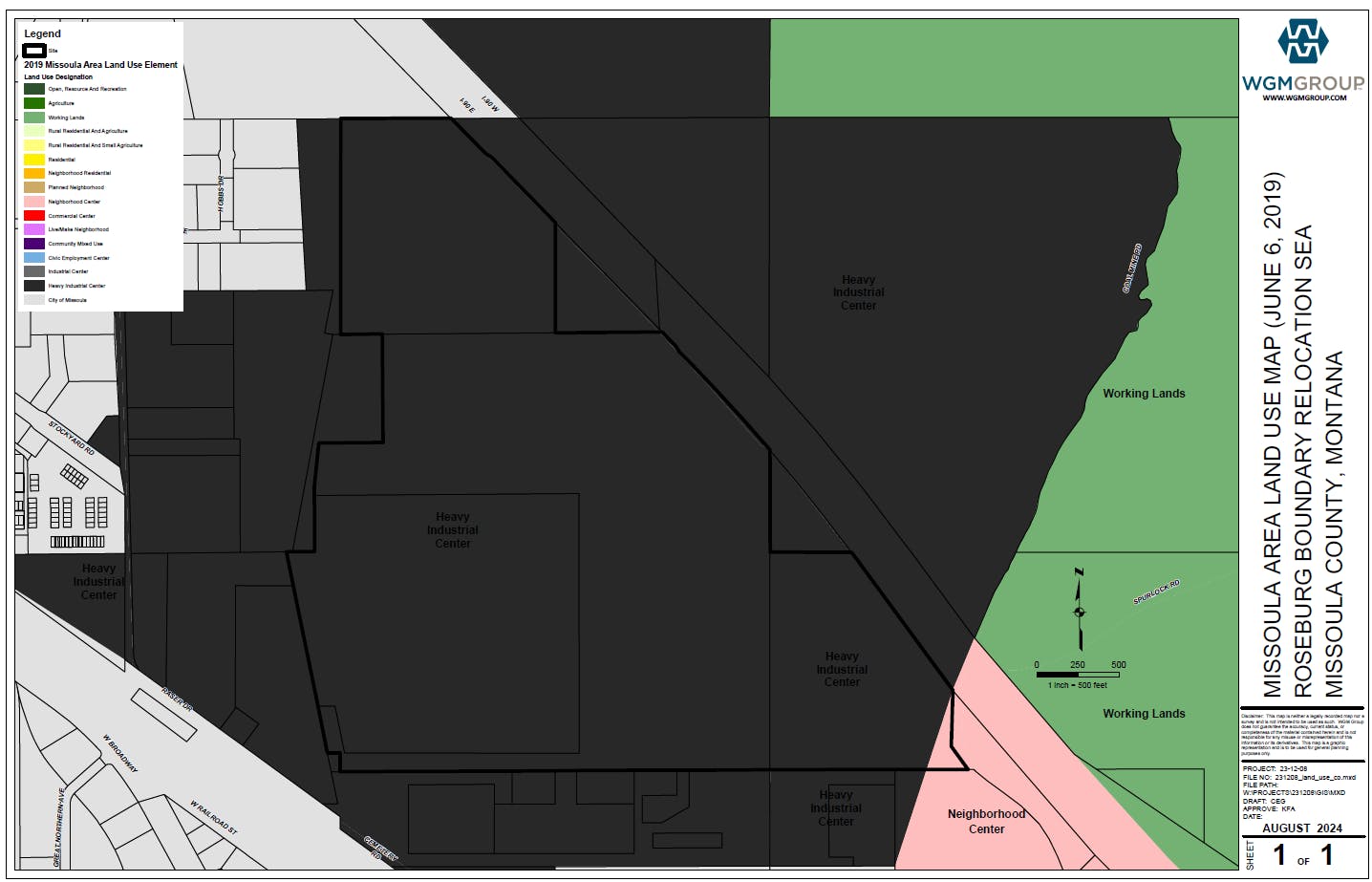 Roseburg and land use designations.png