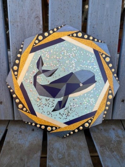 "Whale" Acrylic on wood by Artist Christine Beals.jpg