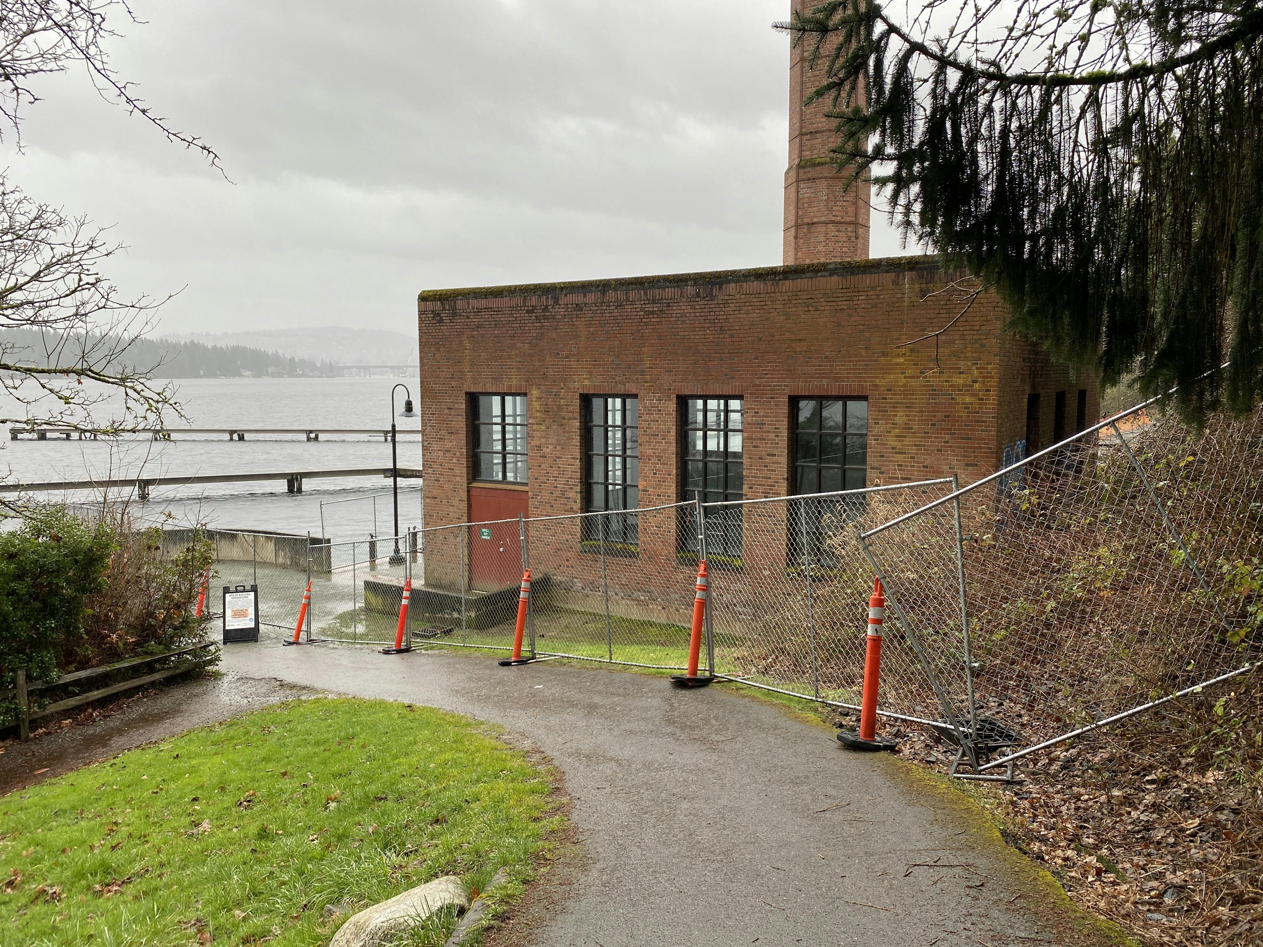 Luther Burbank Boiler Building Safety Fencing (February 29, 2024)