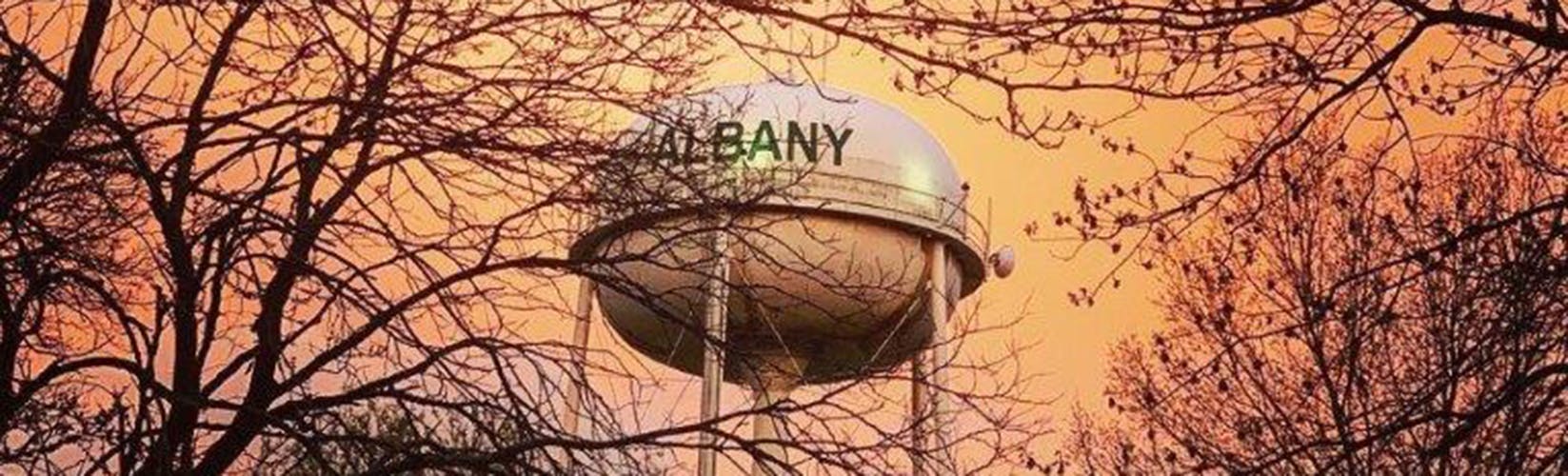 Albany Watertower in Spring
