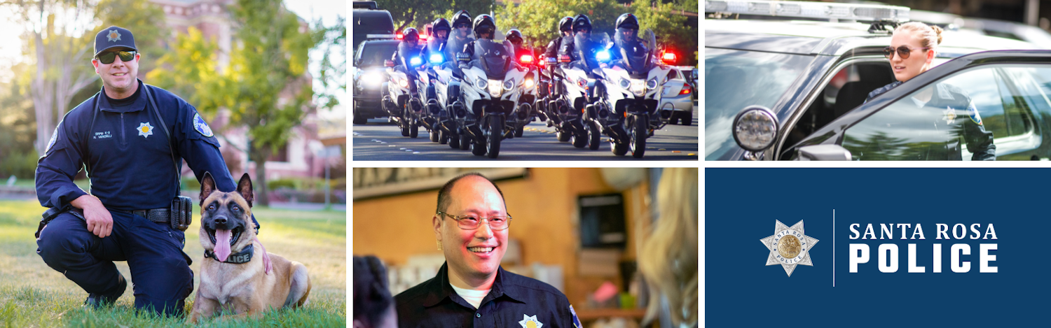 Santa Rosa Police Department officers, K9 unit, motors unit