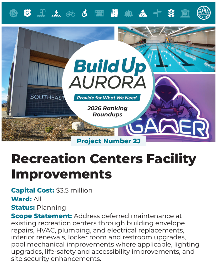 2J: Recreation Centers Facility Improvements