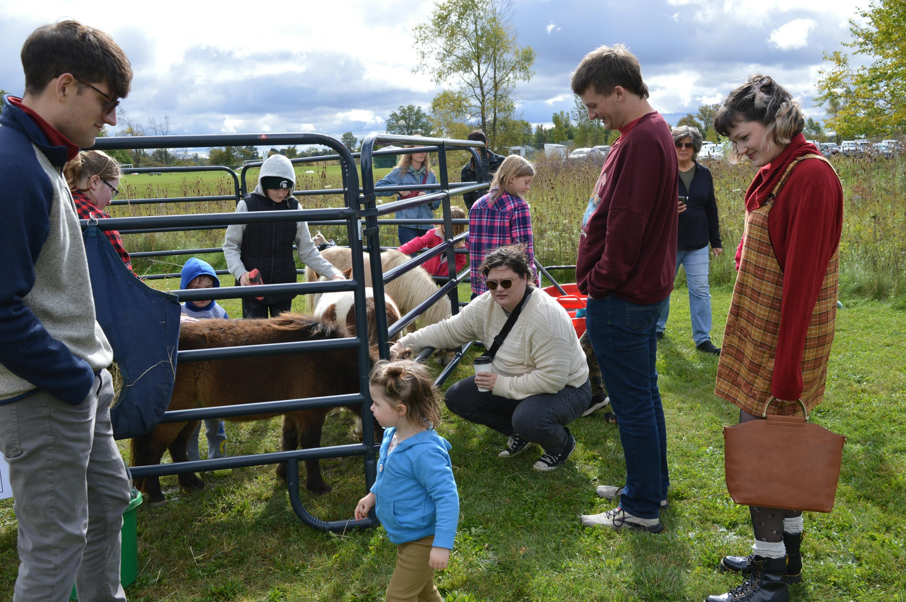 The mini petting zoo hosted by M&M's Farms is always a hit with the kids!