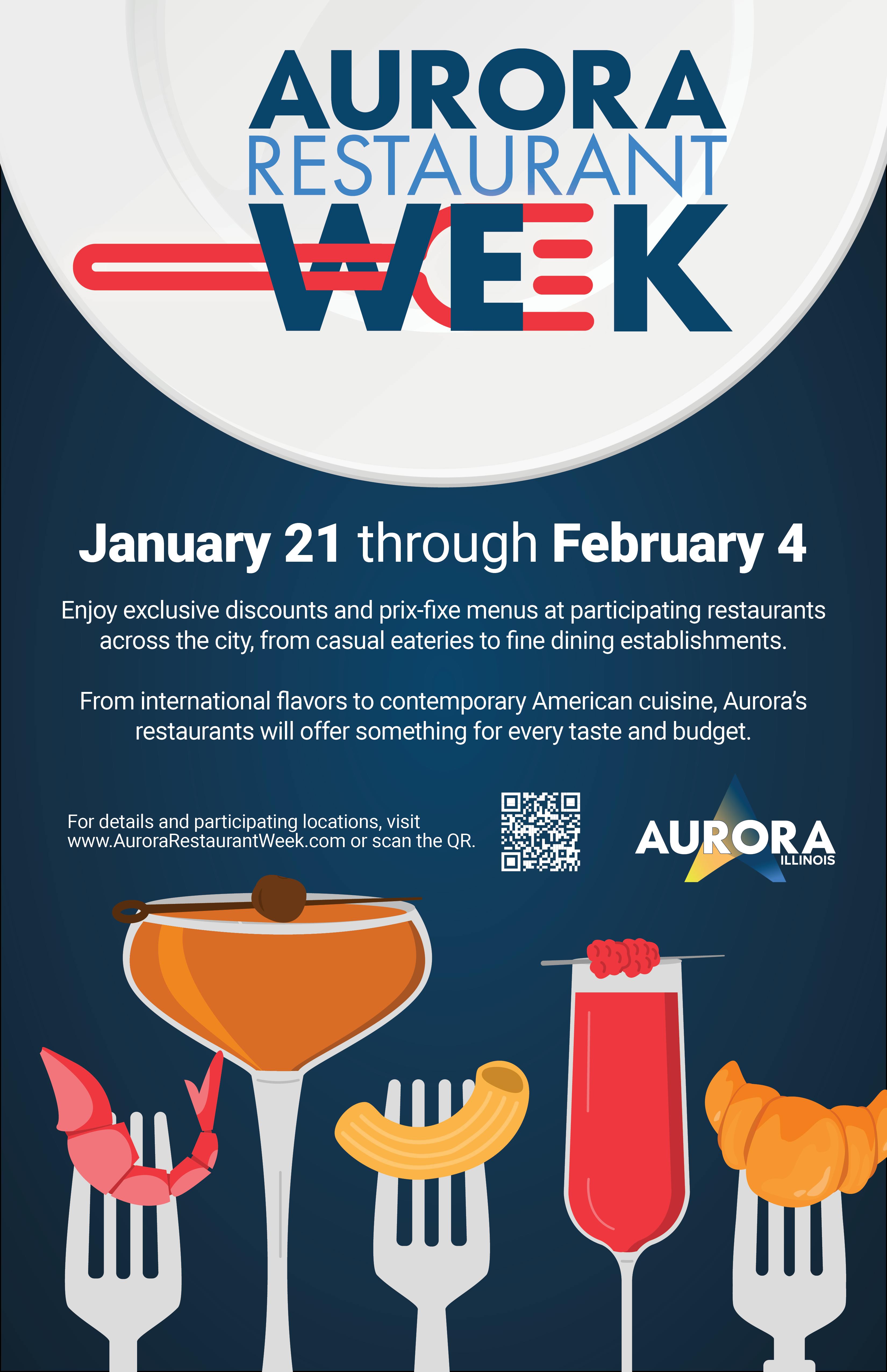 Aurora Restaurant Week Poster