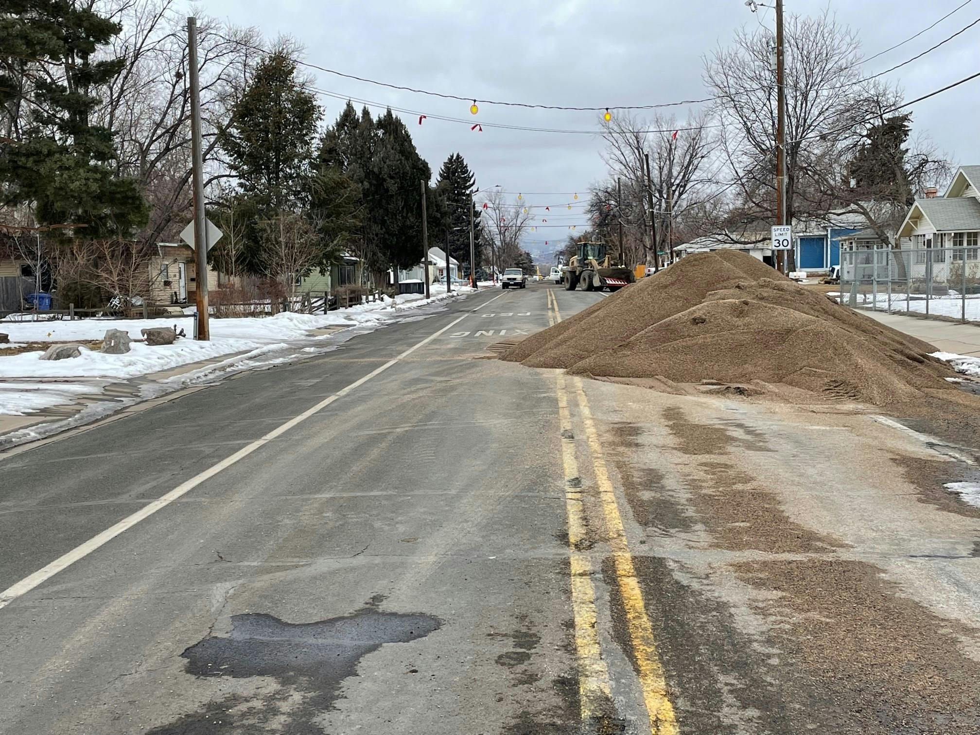 February 1, 2022 – Construction crews are also assisting with snow removal and gravel activities as needed for snowfall.
