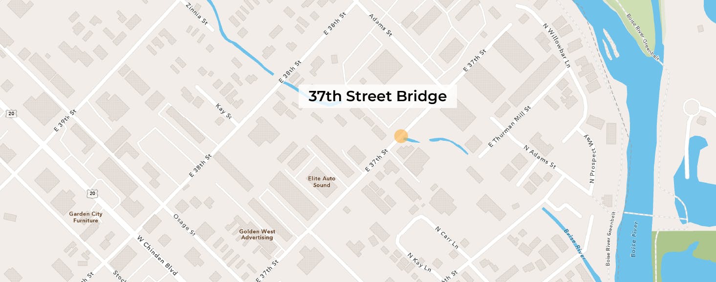 37th Street Bridge Project Map