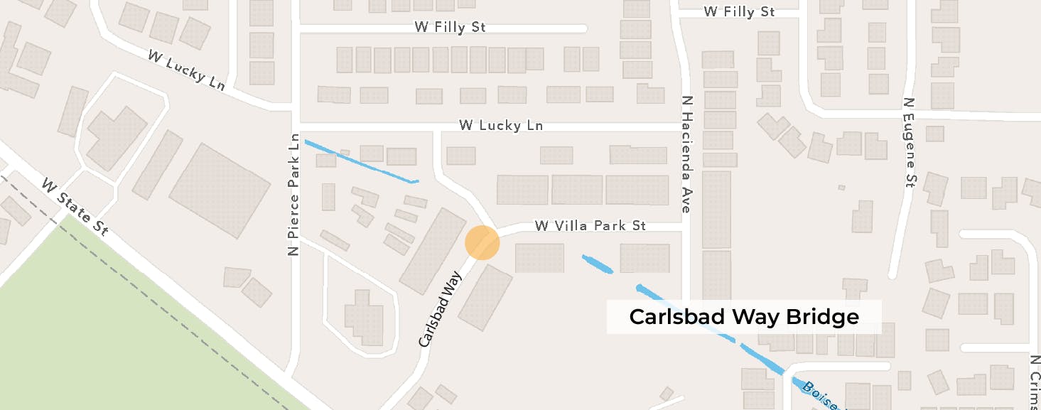 Carlsbad Way Bridge Area Map