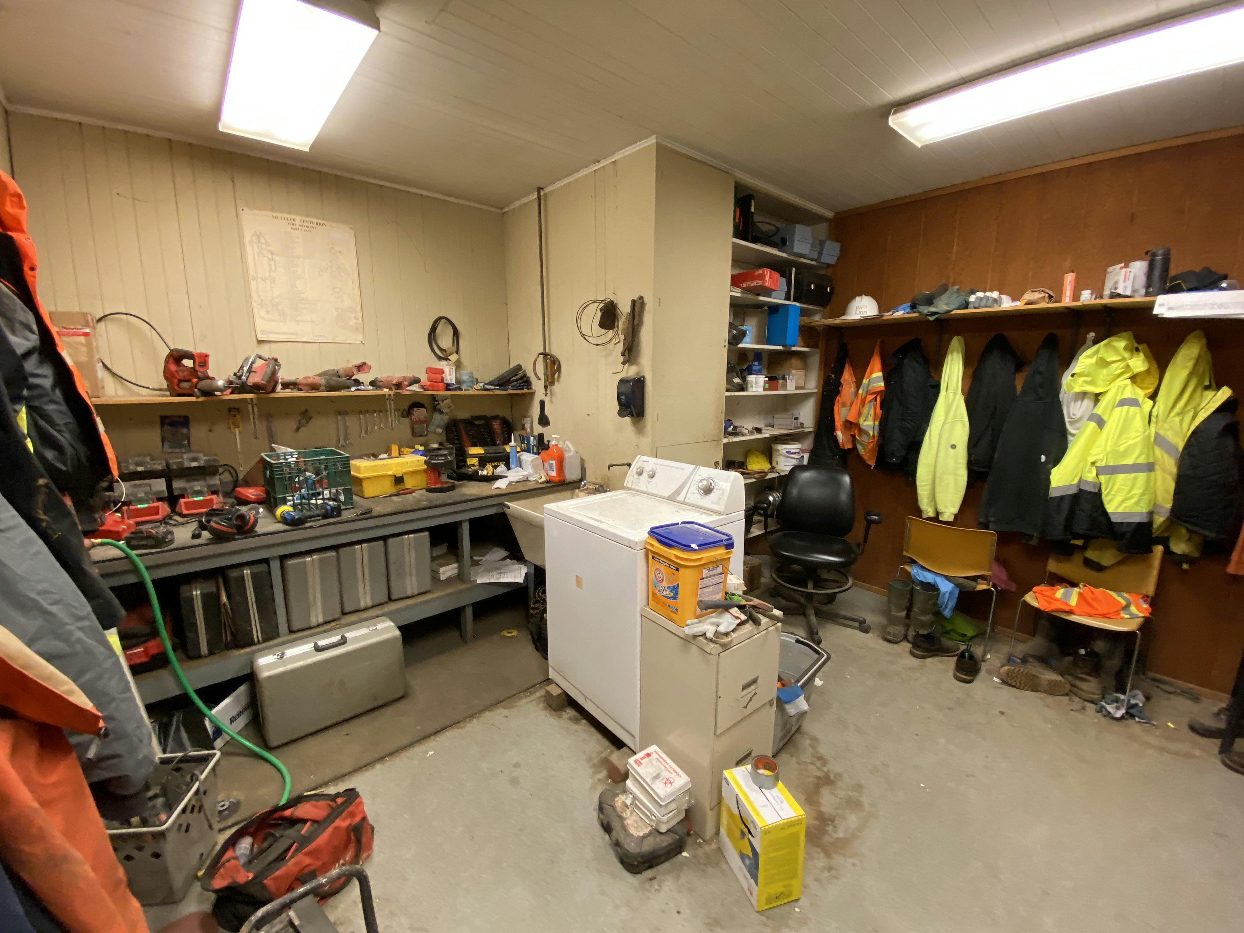 Limited space to wash gear