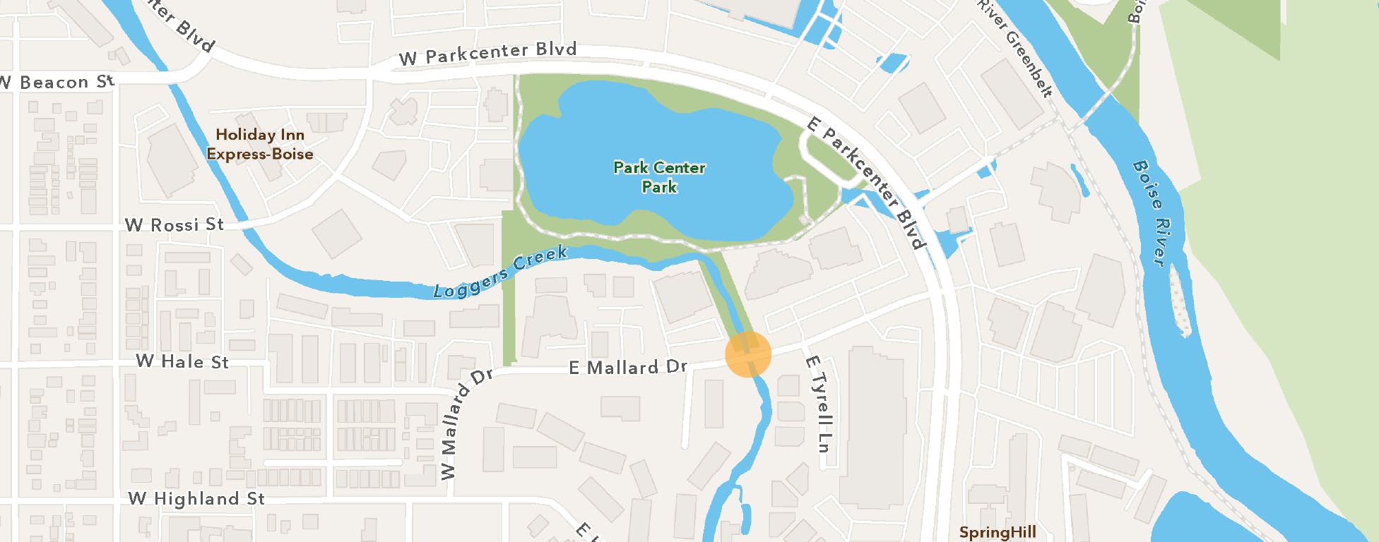 Mallard Drive Bridge Map