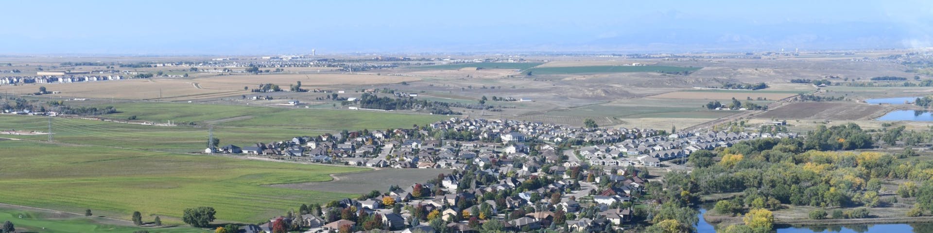 Aerial image of western Greeley