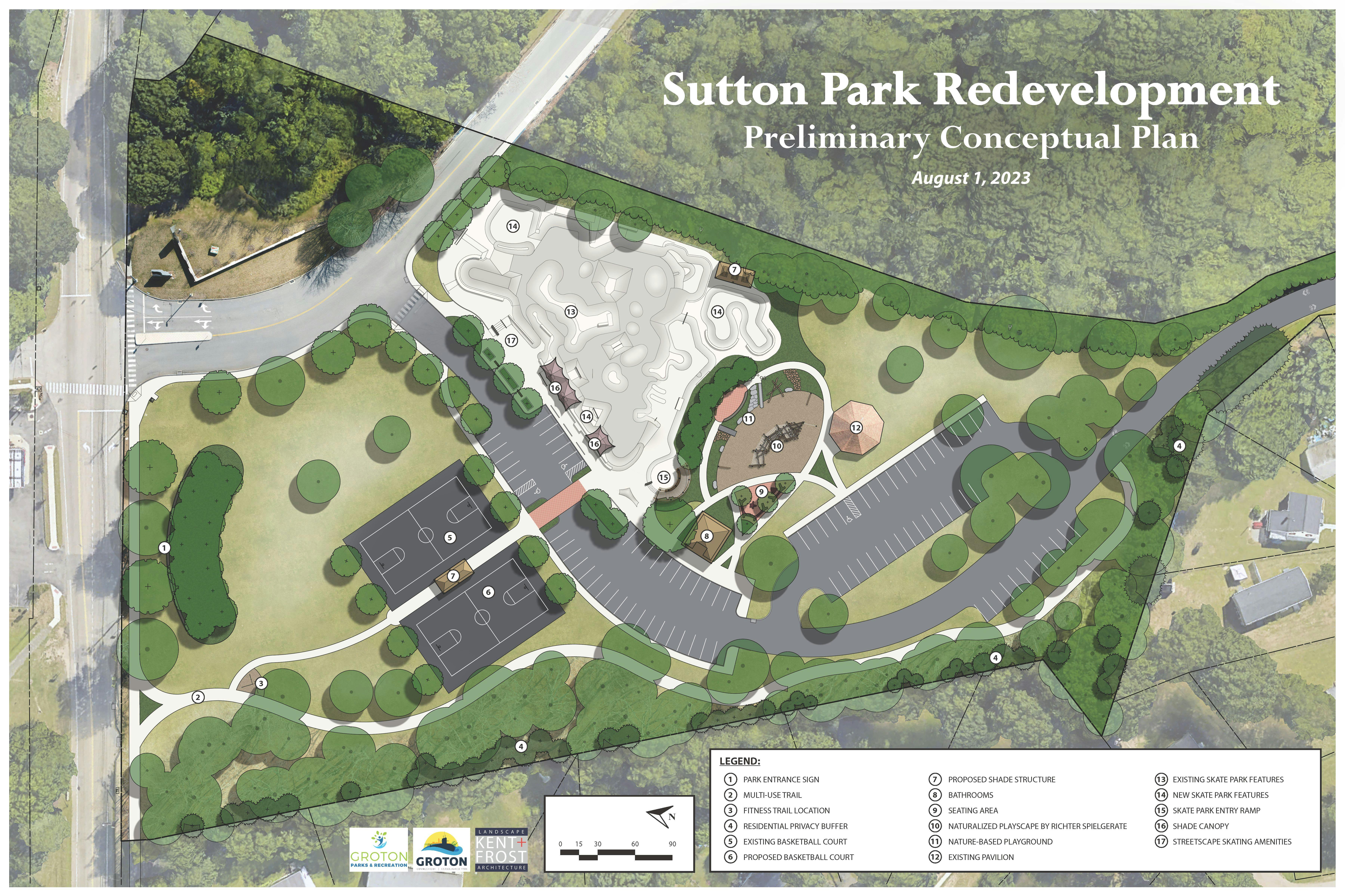 Image shows proposed changes to Sutton Park. 