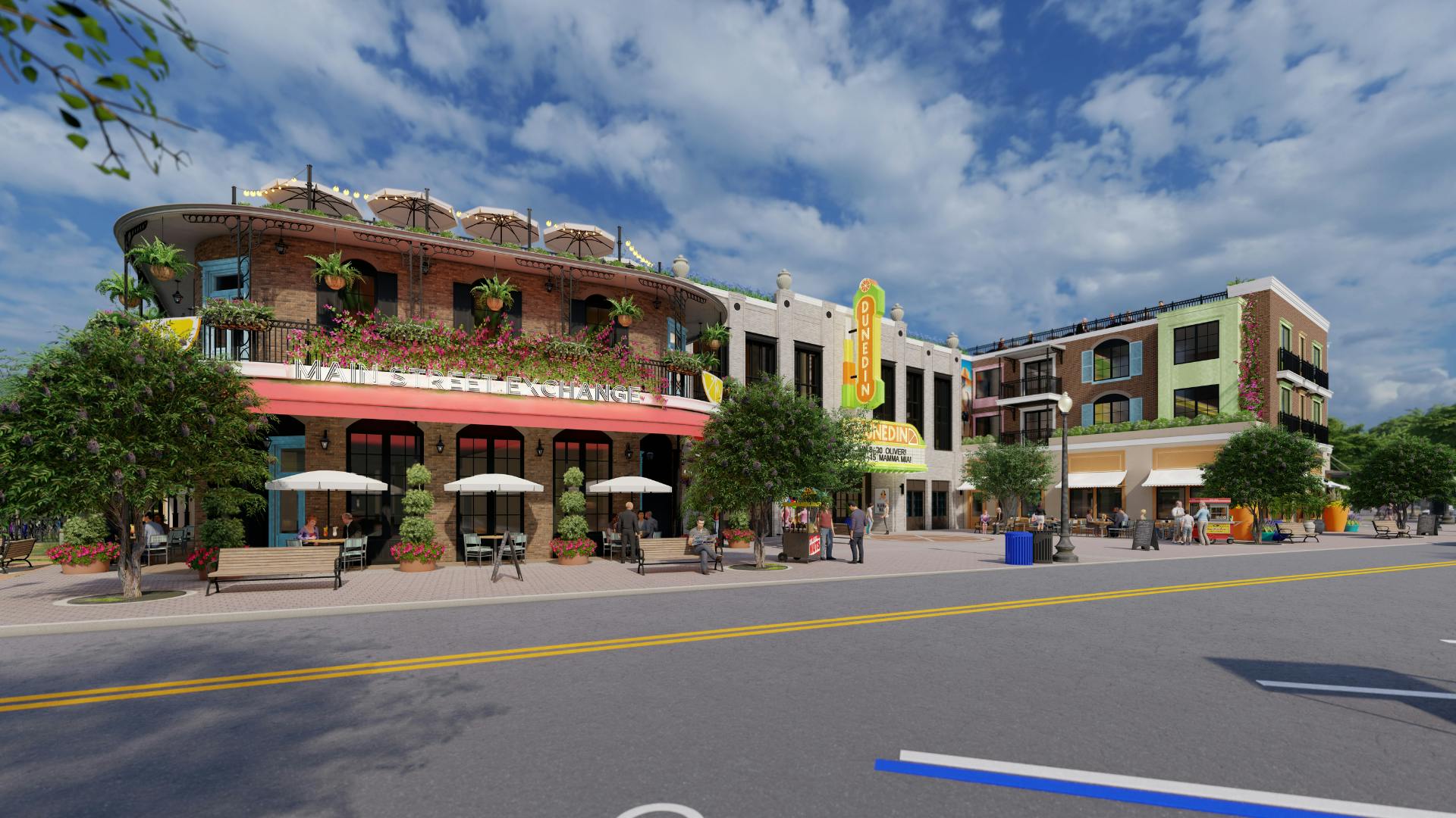 Rendering of mixed use development