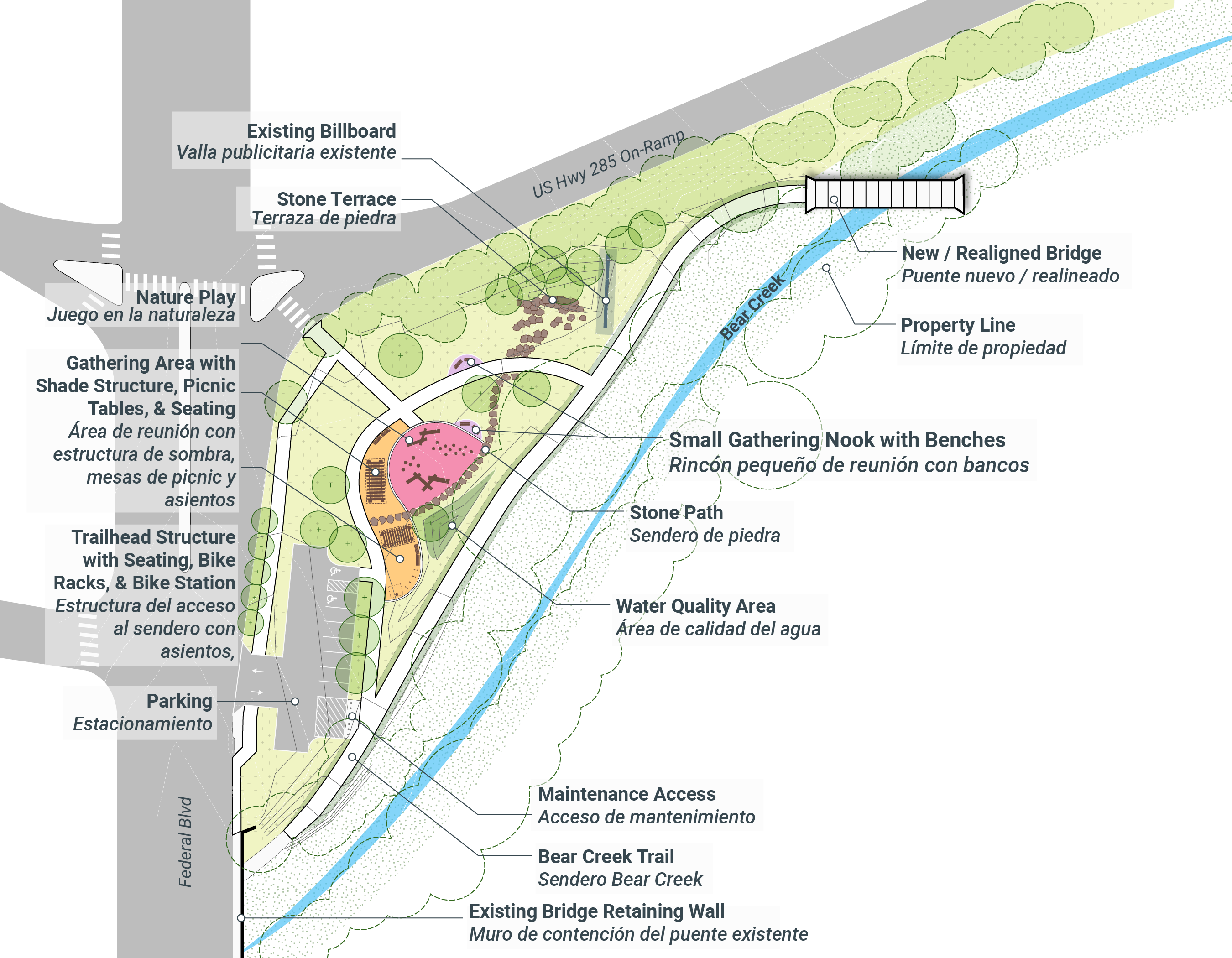 Bear Creek Trailhead Preferred Concept Site Plan 