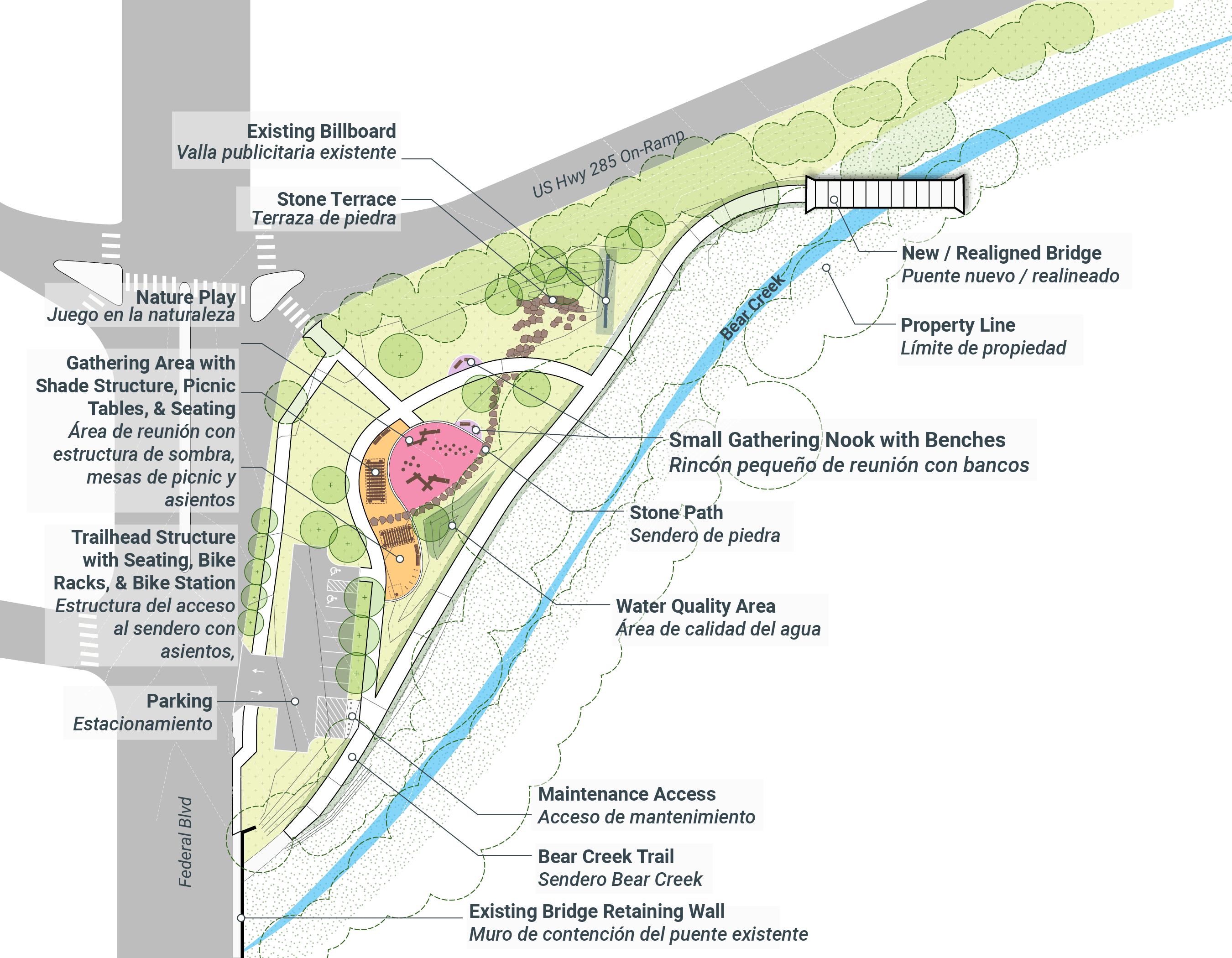 Bear Creek Trailhead Preferred Concept Site Plan 