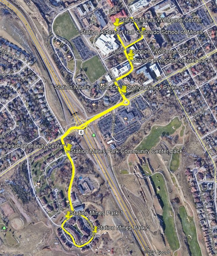 Autonomous Electric Transit Vehicle Mines Park Route