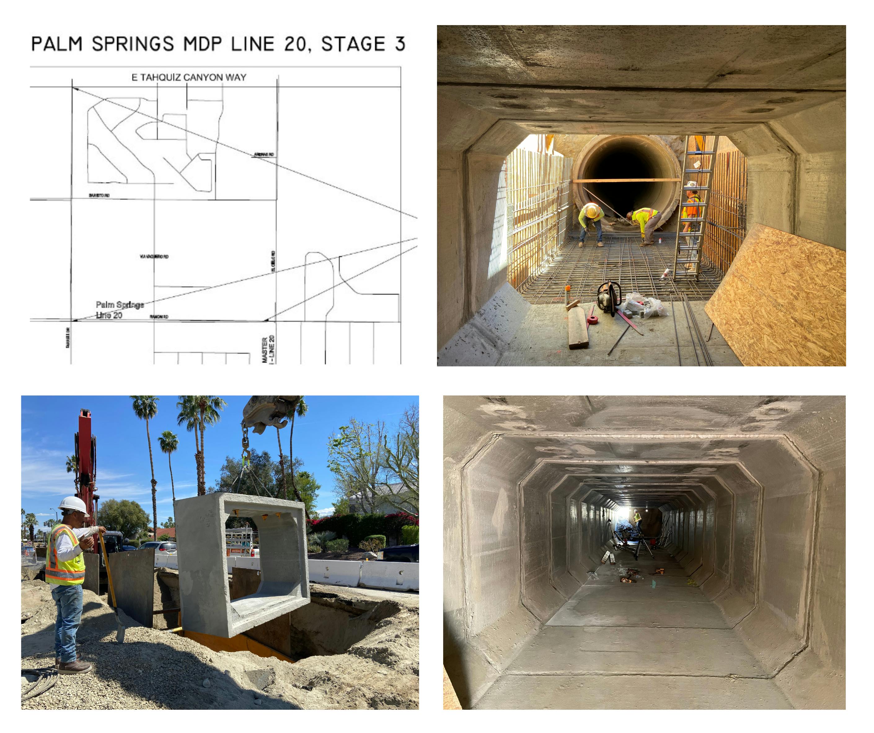 Photos of Work on Storm Drain Line 20 Under Ramon Road | Current and ...