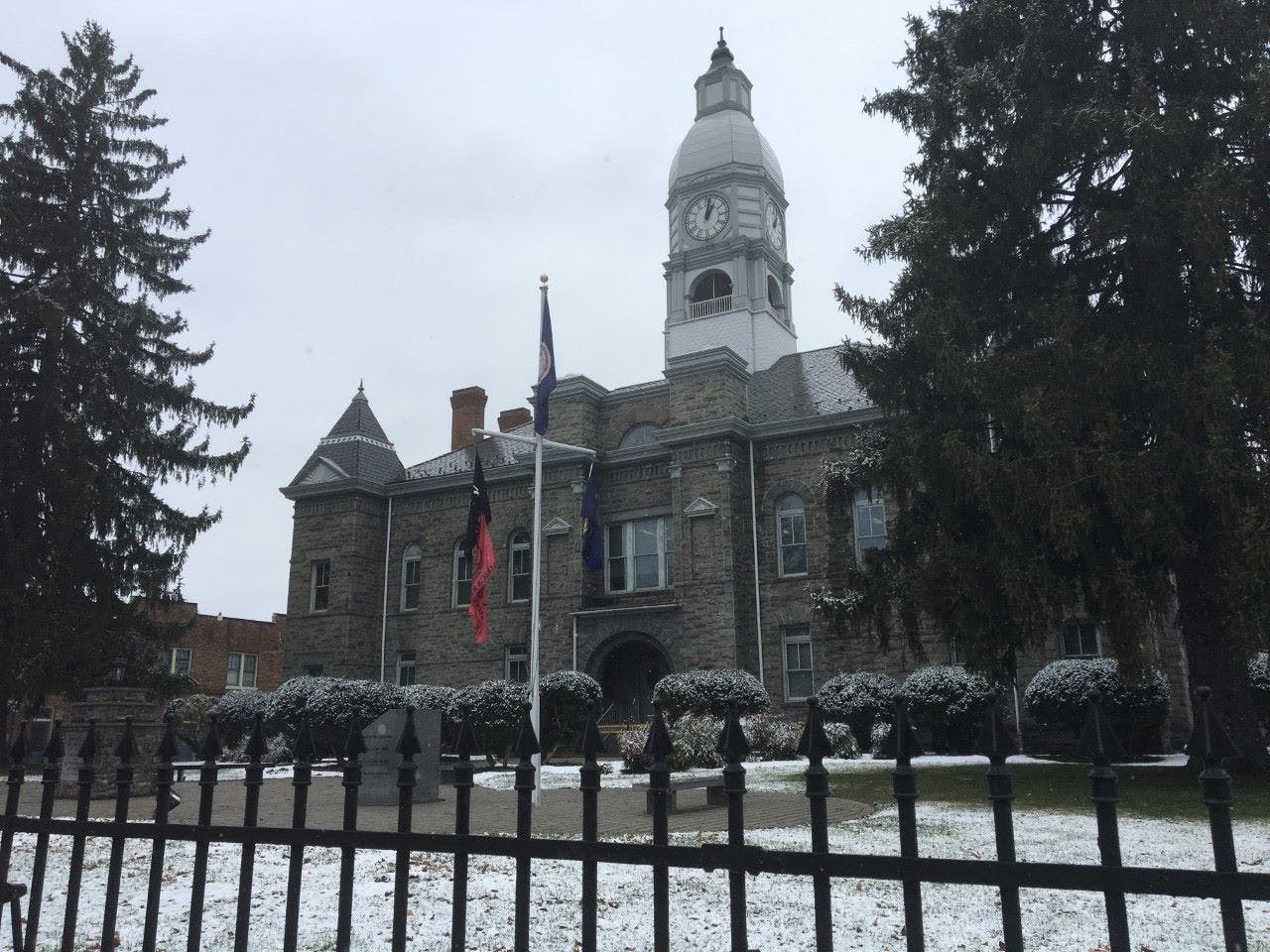 Winter Scene at Pulaski Courthouse
