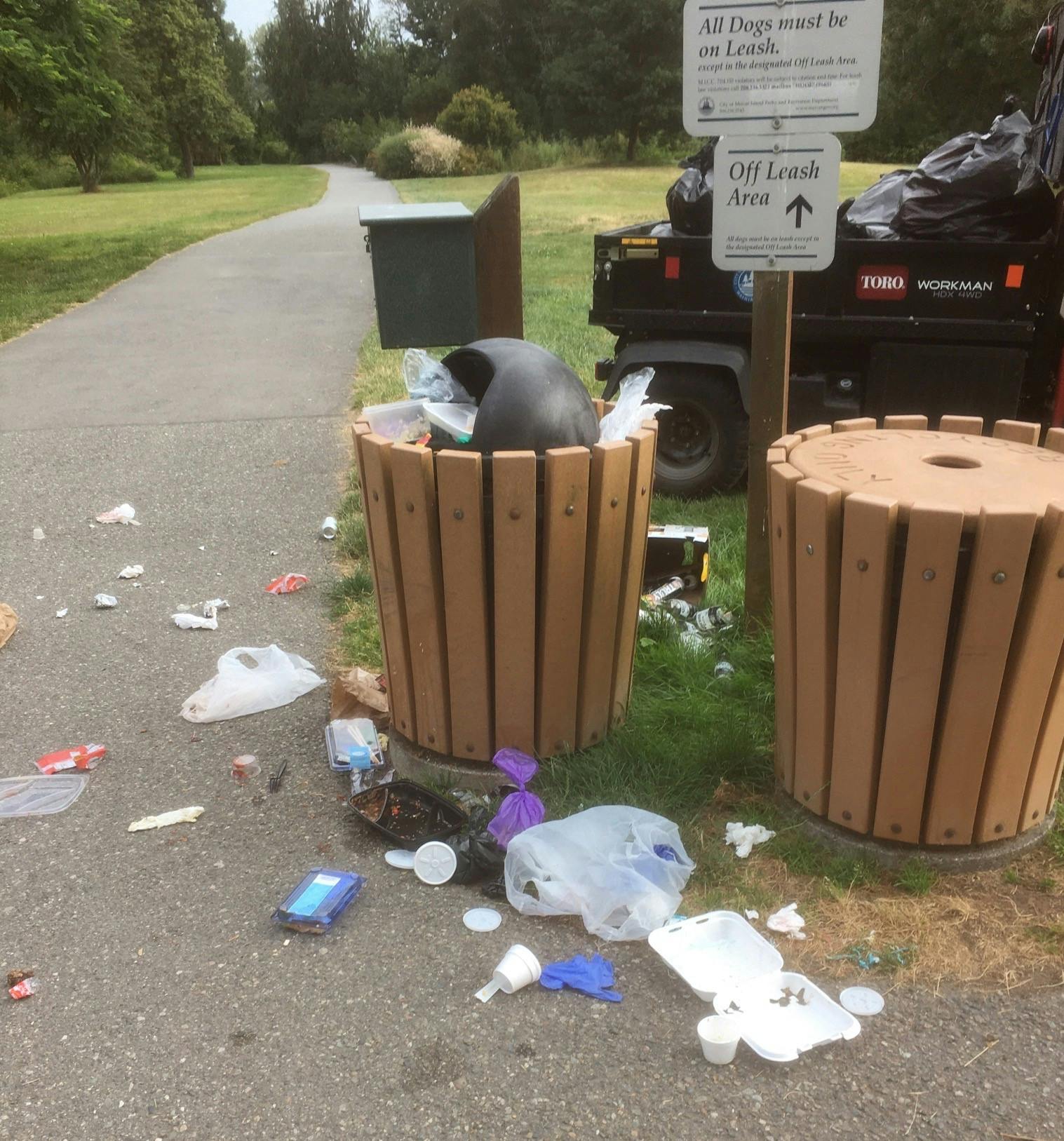 We Need Your Help! Please pack out your garbage!