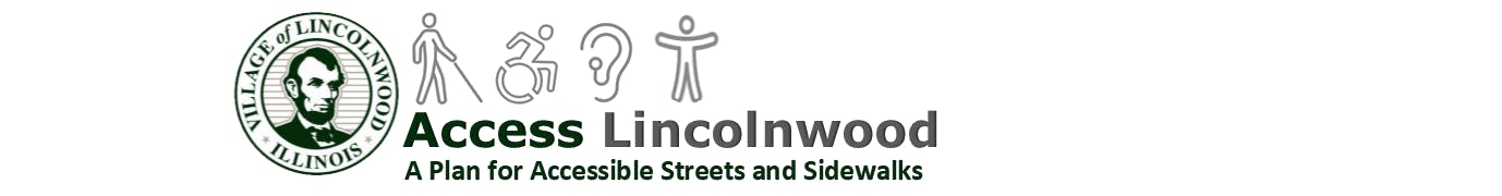 Access Lincolnwood banner, including the Village seal with an Abraham Lincoln portrait, title, and people icons. 