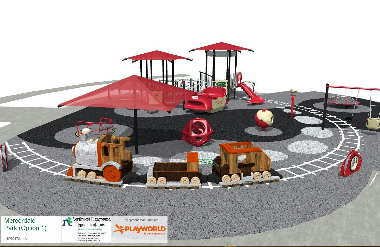 Proposed Playground Replacement - Rendering #3