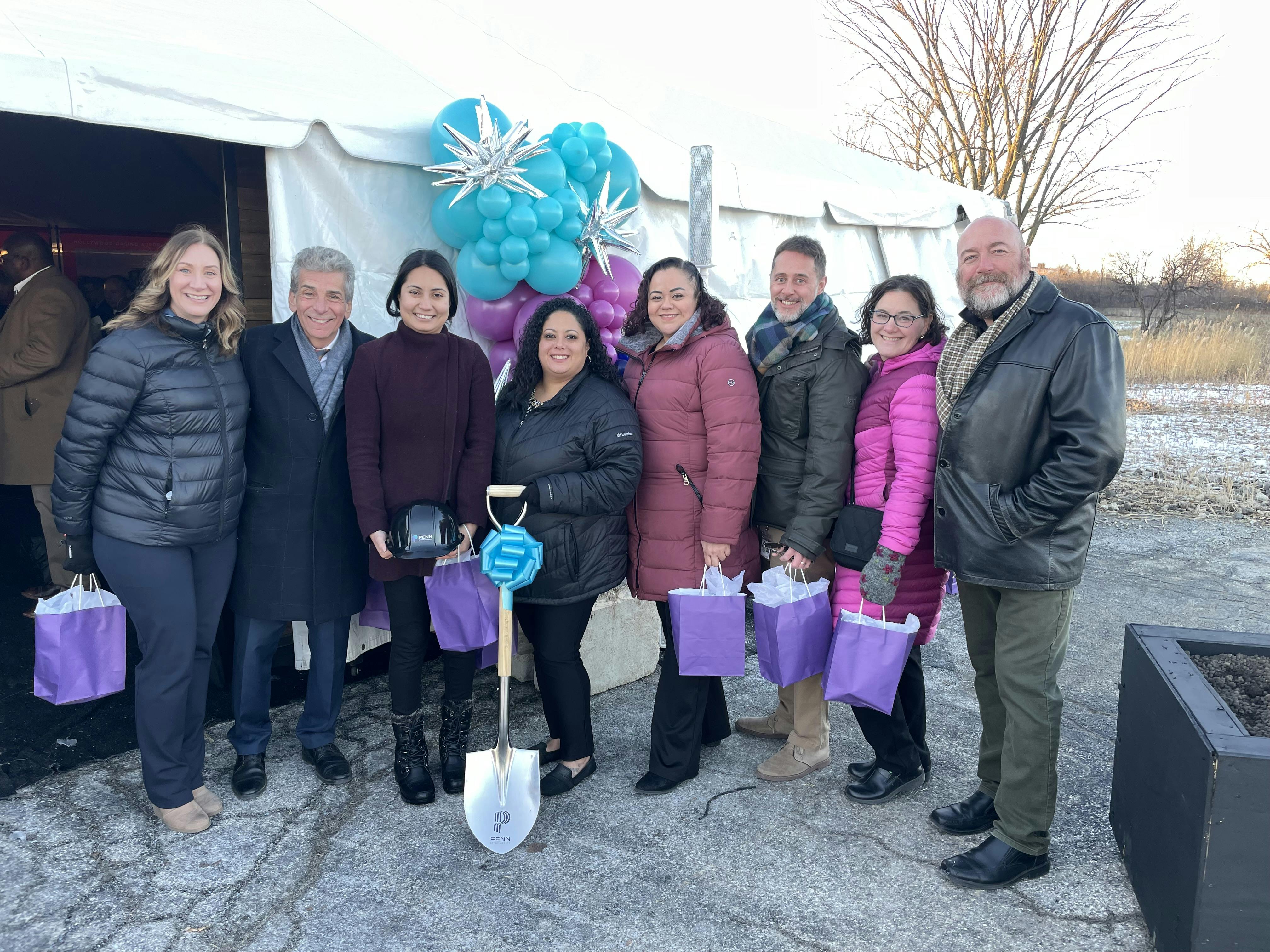 The Mayor's Office of Economic Development at the groundbreaking of a new development in Aurora