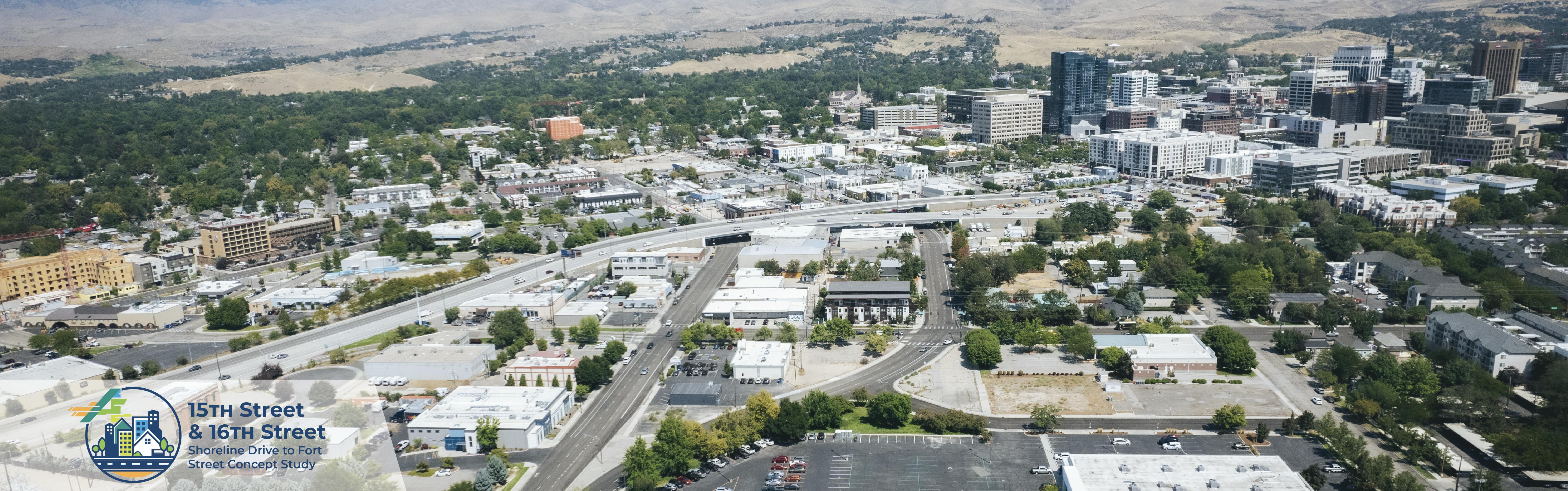 Overview of 15th and 16th street area