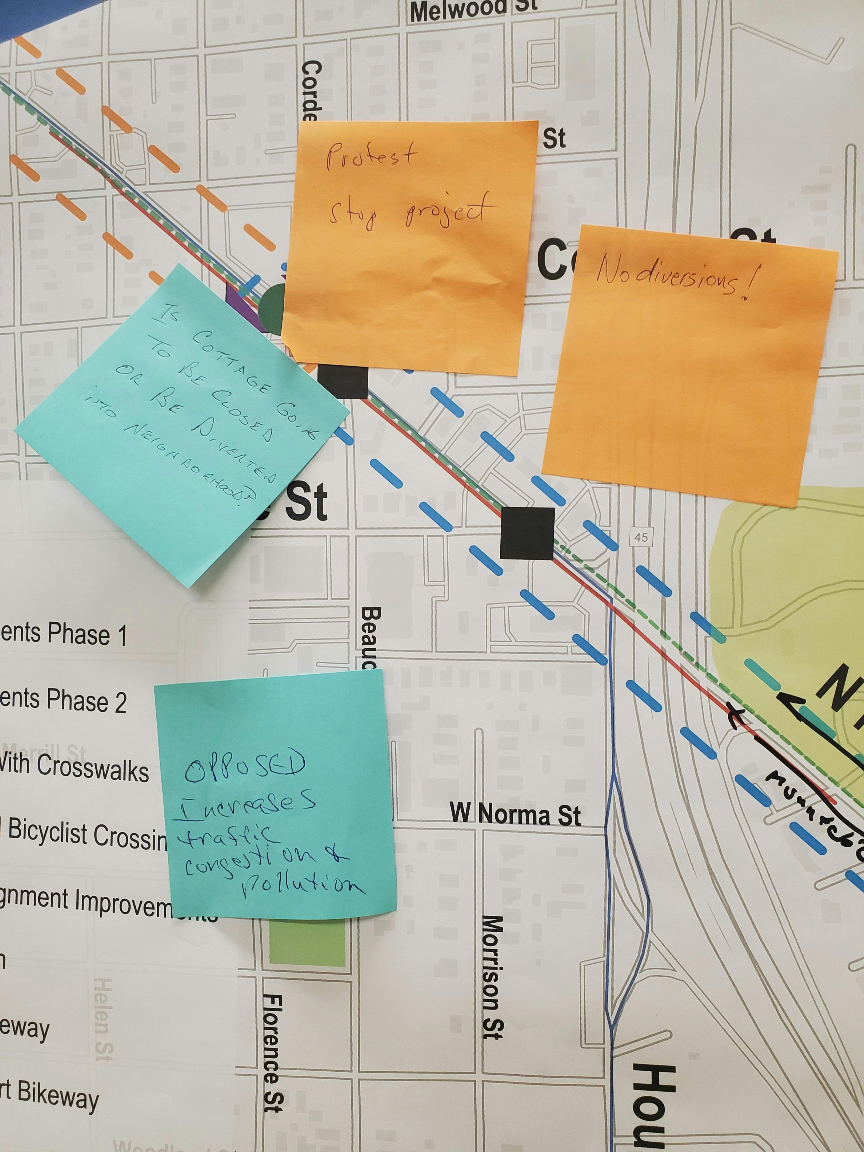 Comments on Proposed Intersection and Crossing Improvements Phase 1 Posterboard