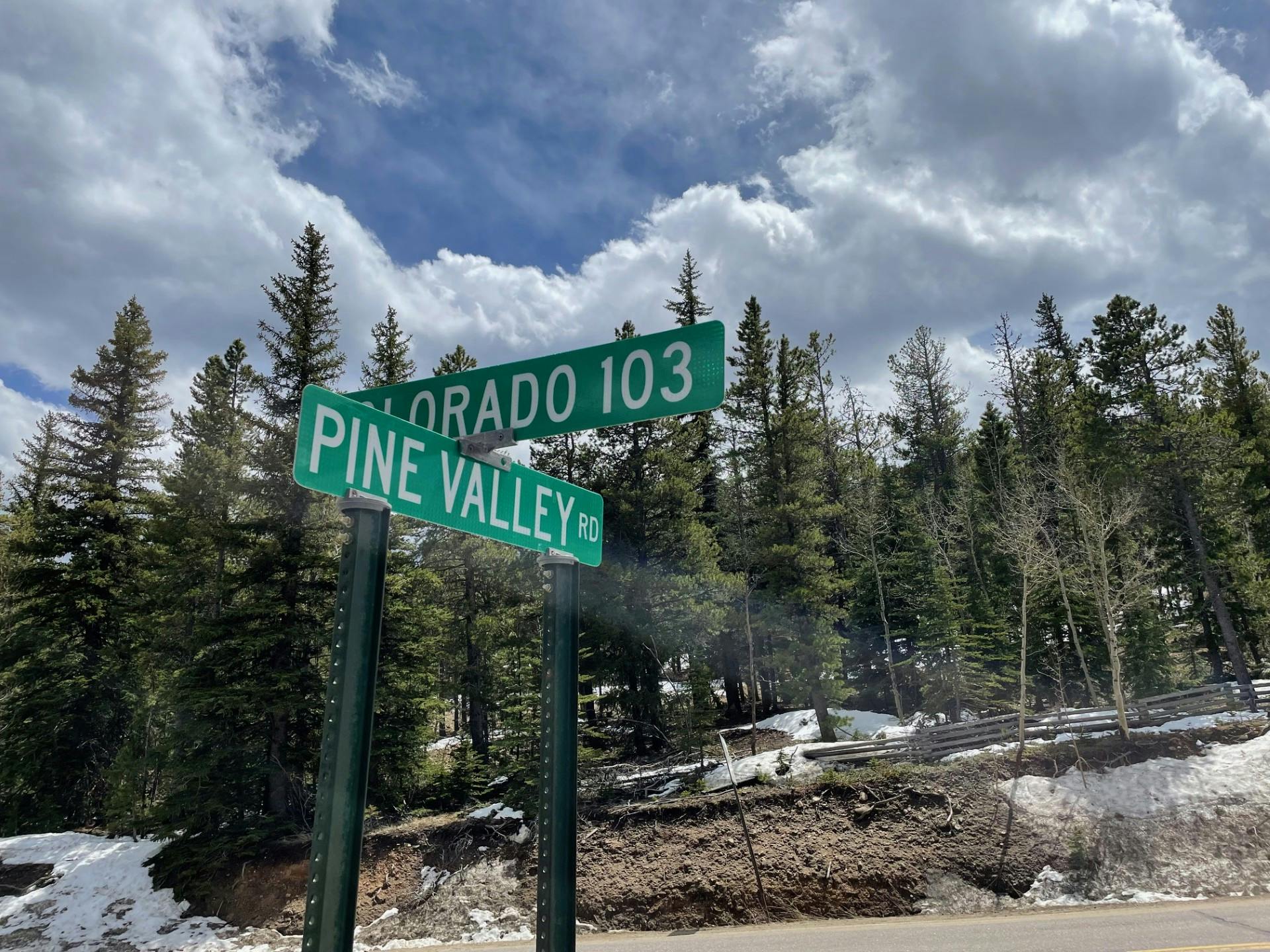 Pine Valley/Colorado 103 Intersection