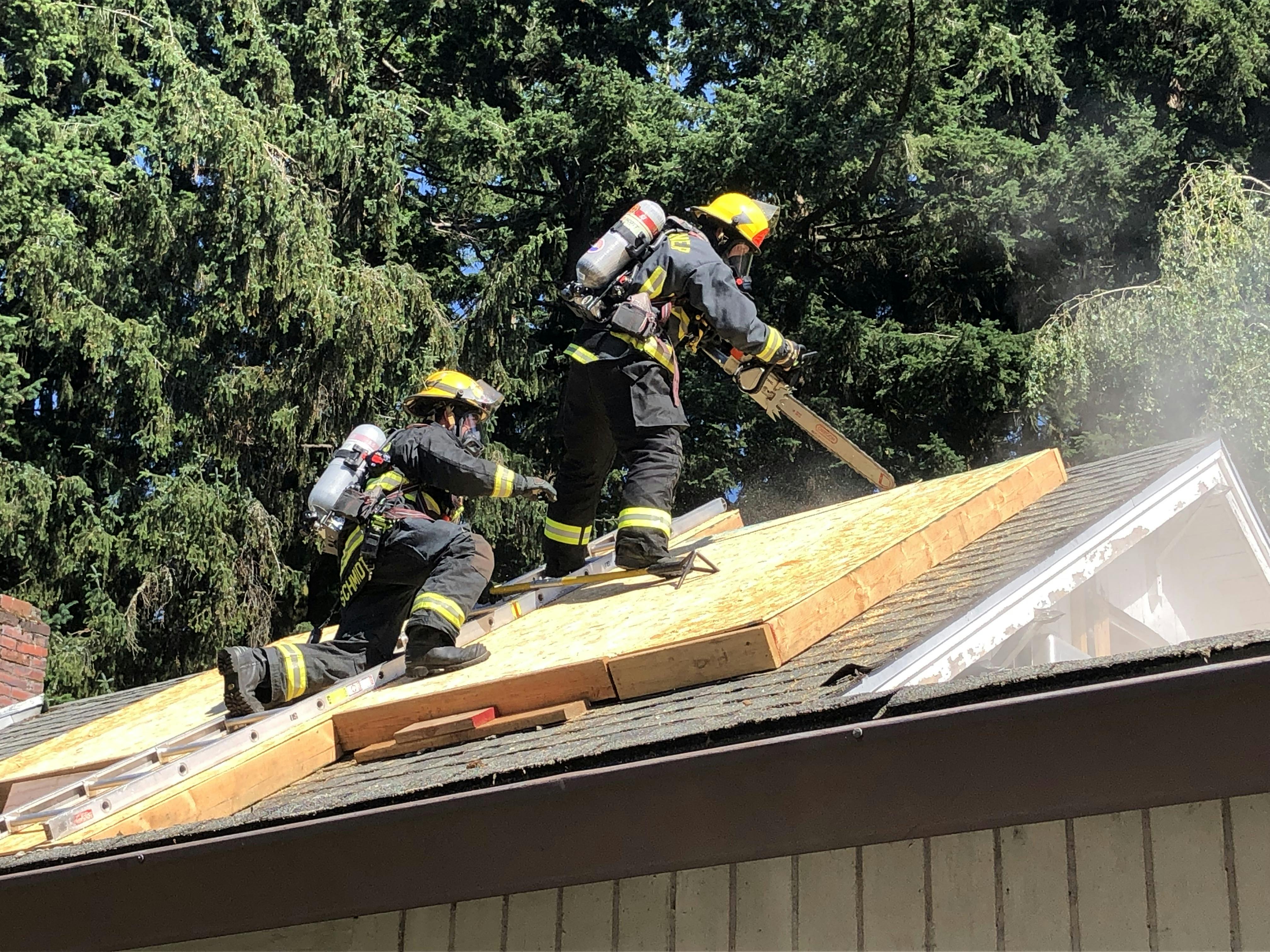 Firefighters were able to use the abandoned house to practice lifesaving skills