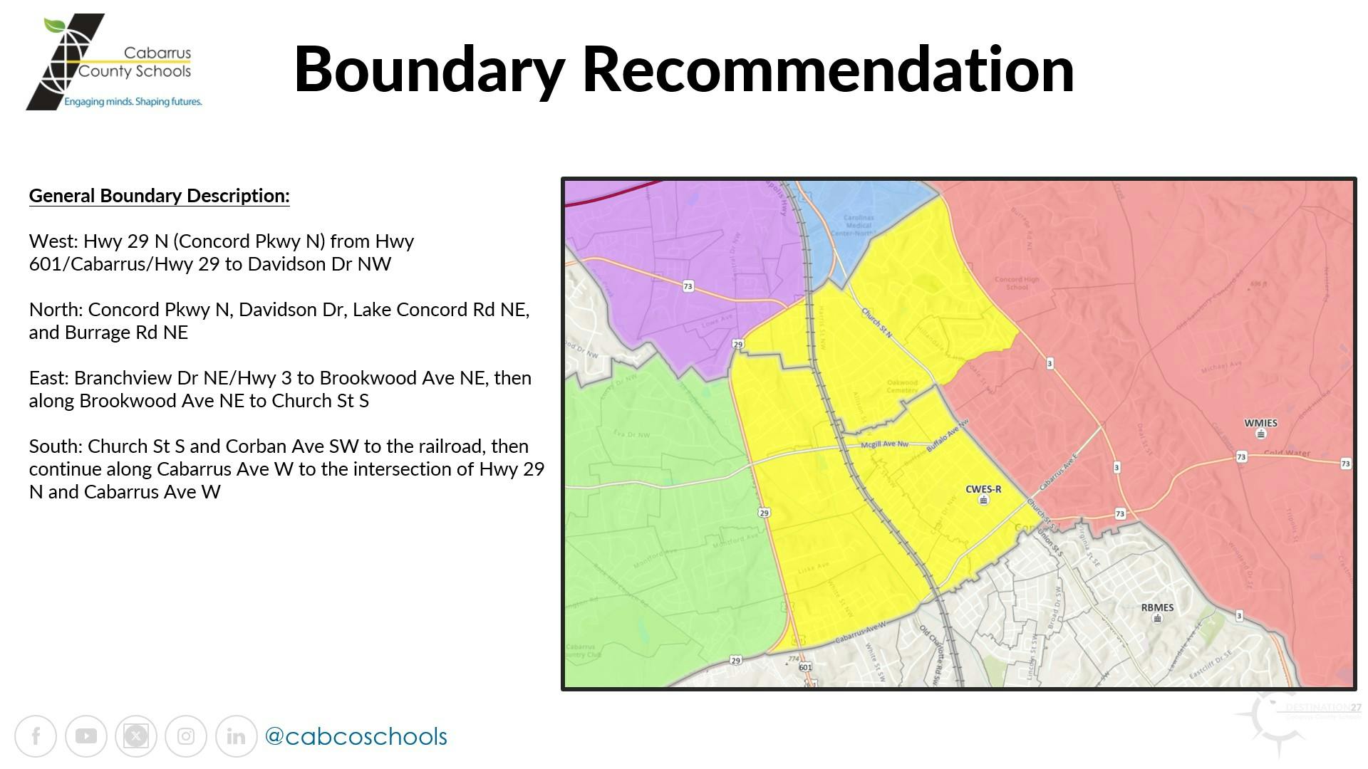 CWES Recommended Boundary for 2026-27