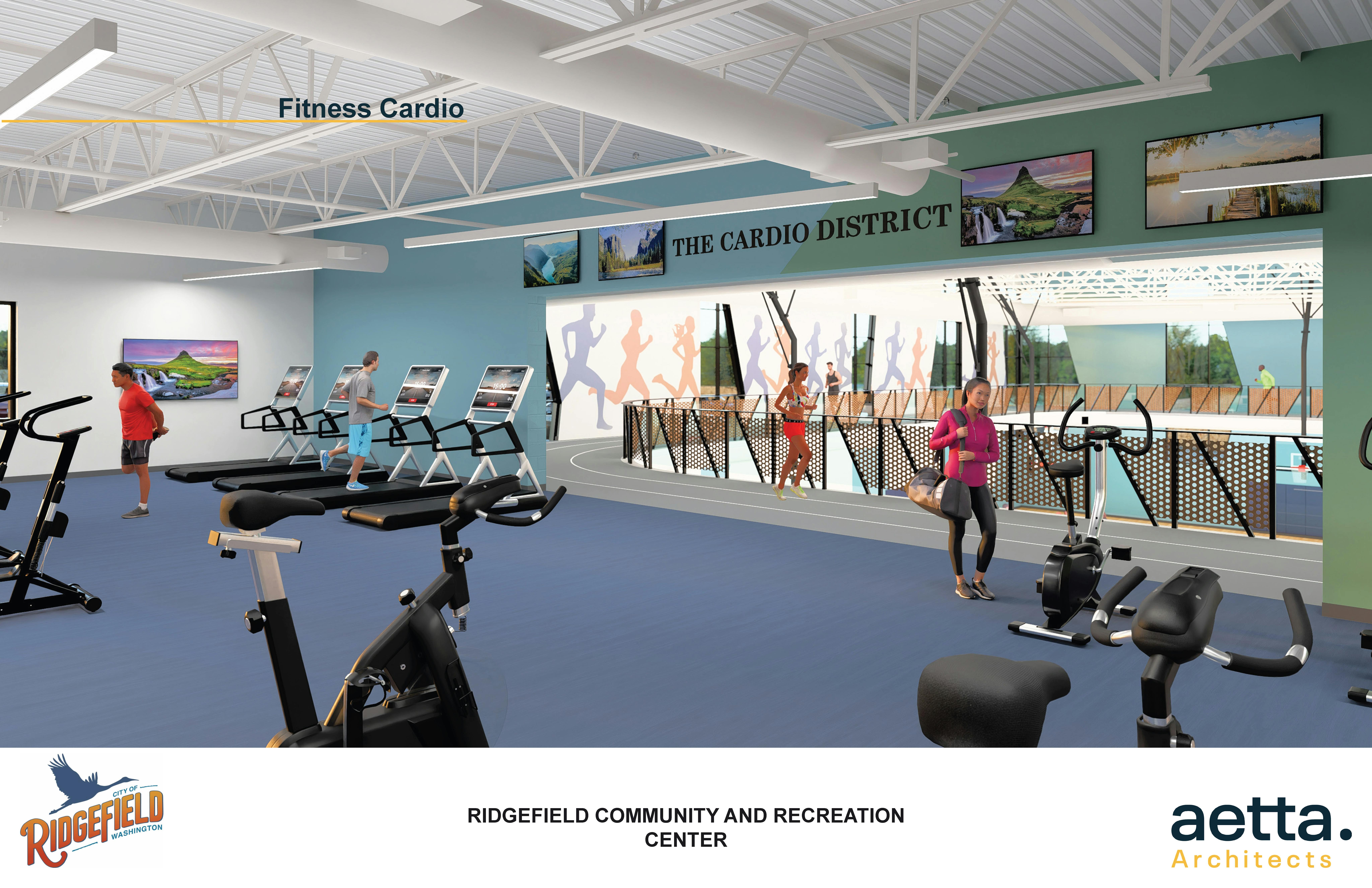 Cardio Fitness Area Design Rendering