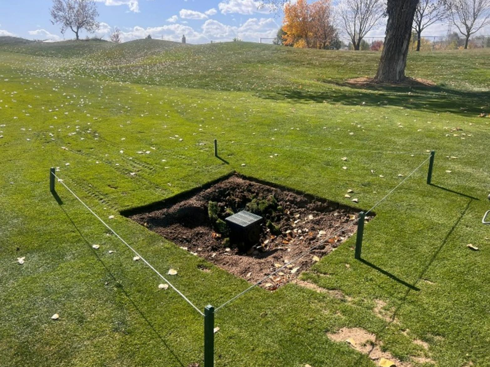 Hole #6 Catch Basin Rebuild - In Process 