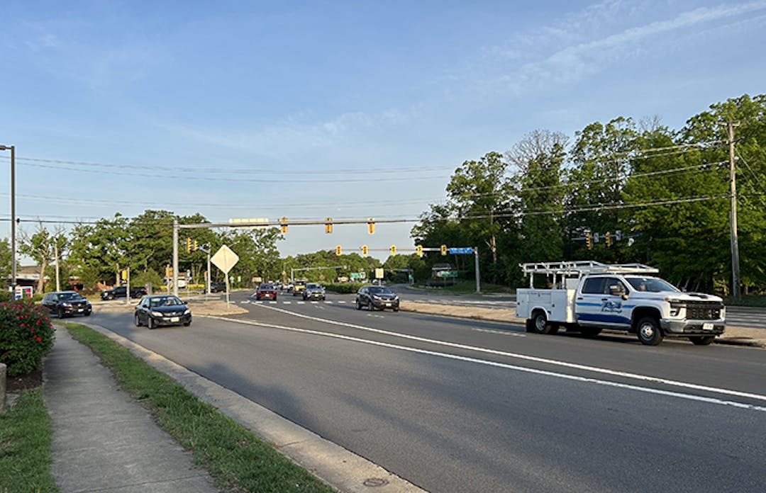 Minnieville Road and Old Bridge Road Intersection in Woodbridge, Va