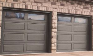 Split garage doors for front-facing garages
