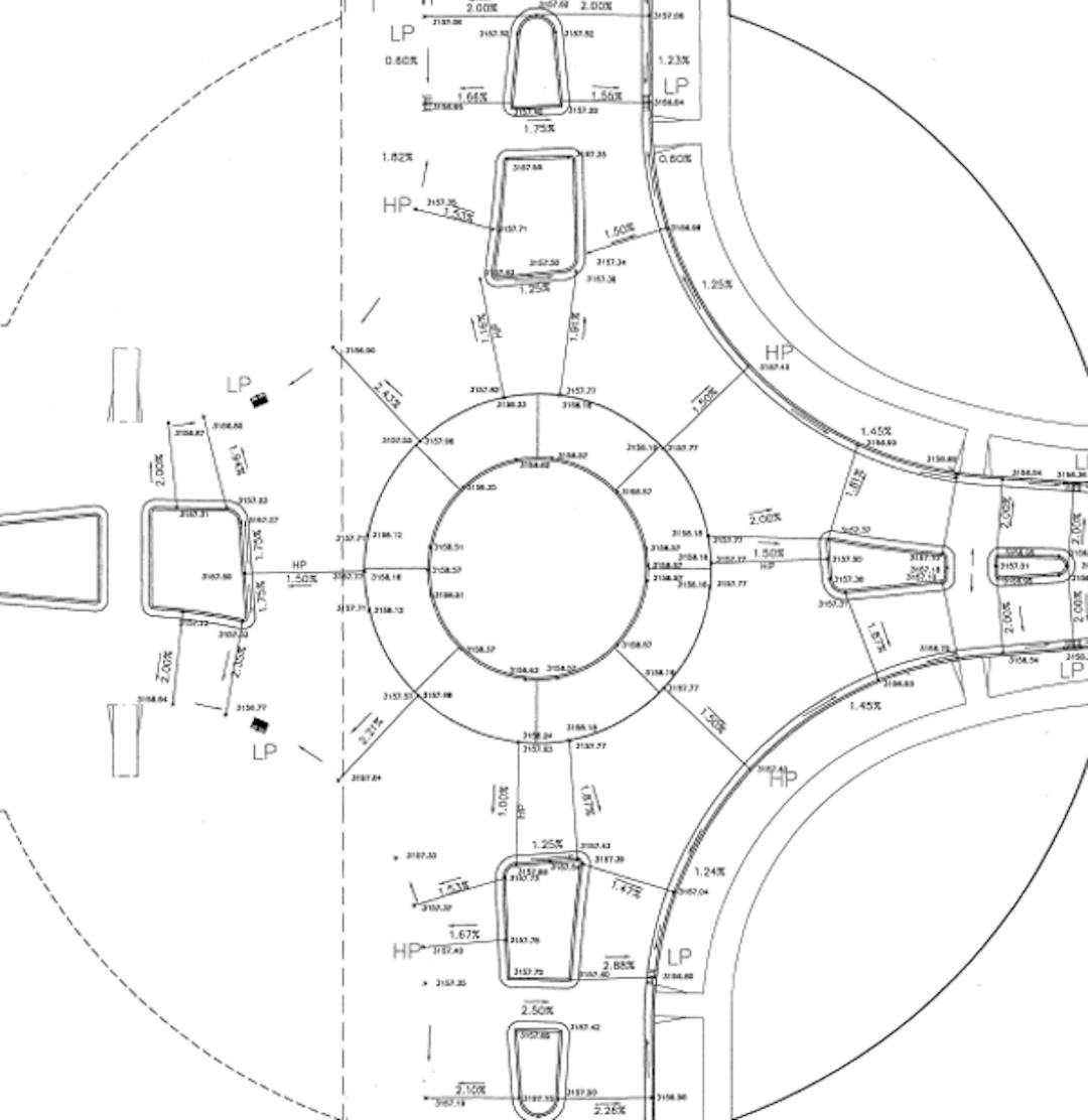 Roundabout project drawing.