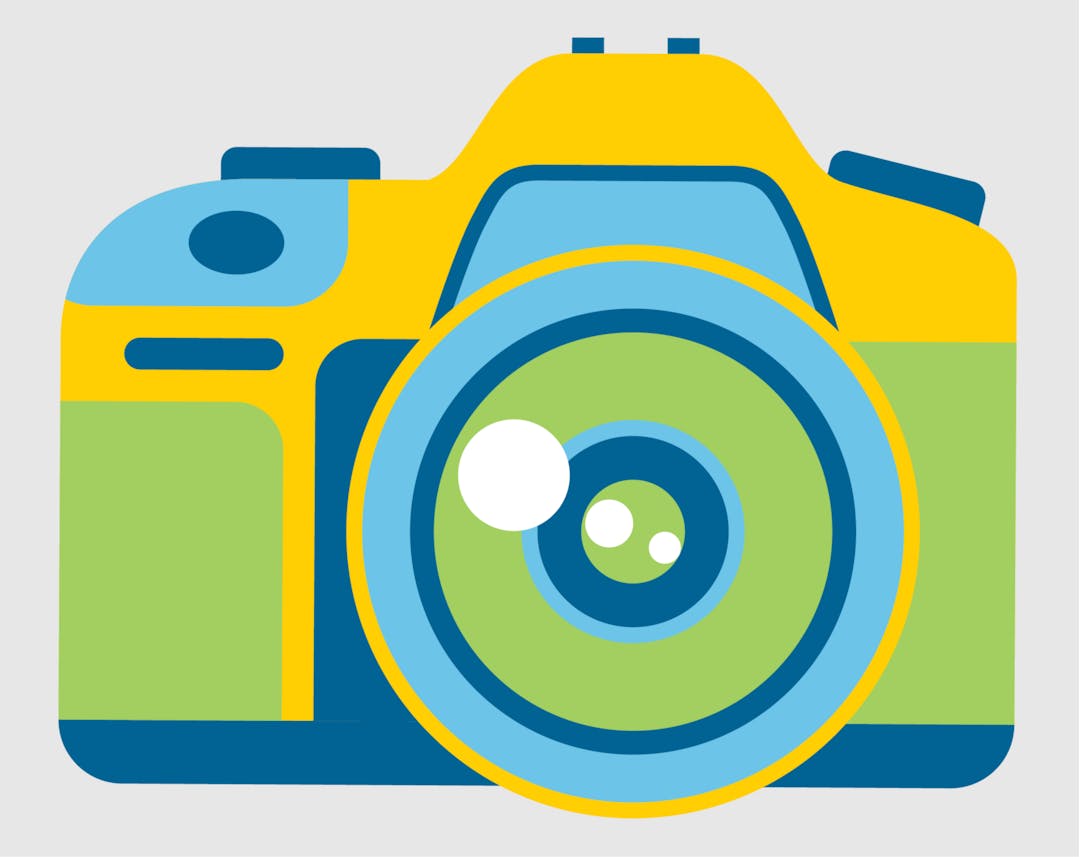 Graphic image of a camera