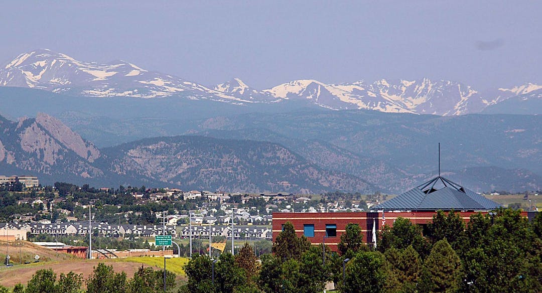 Picture of Broomfield Businesses with Mountains in Background