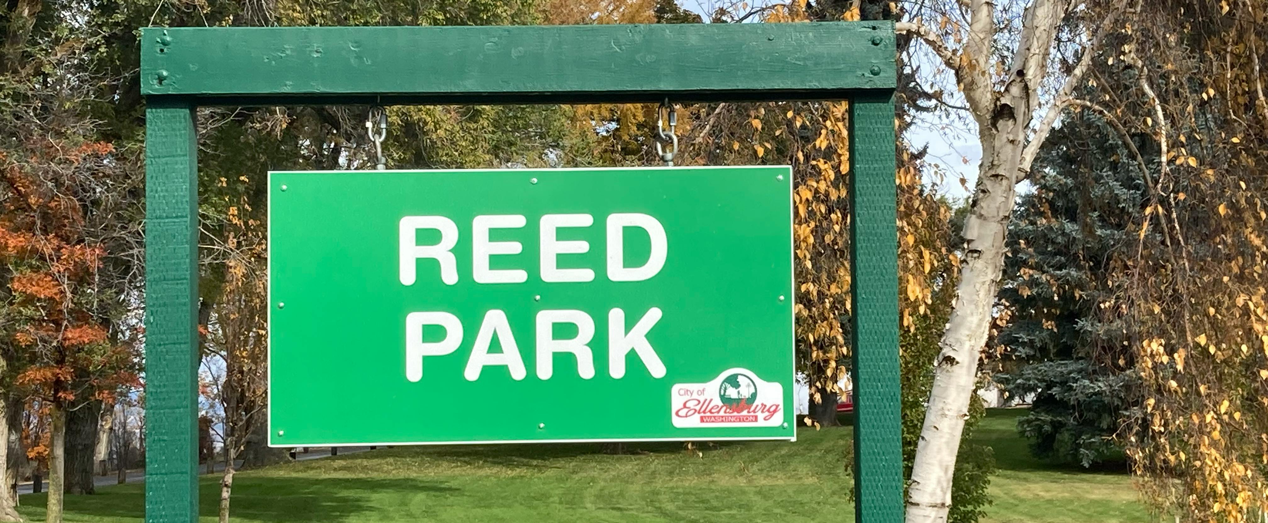 Reed Park sign