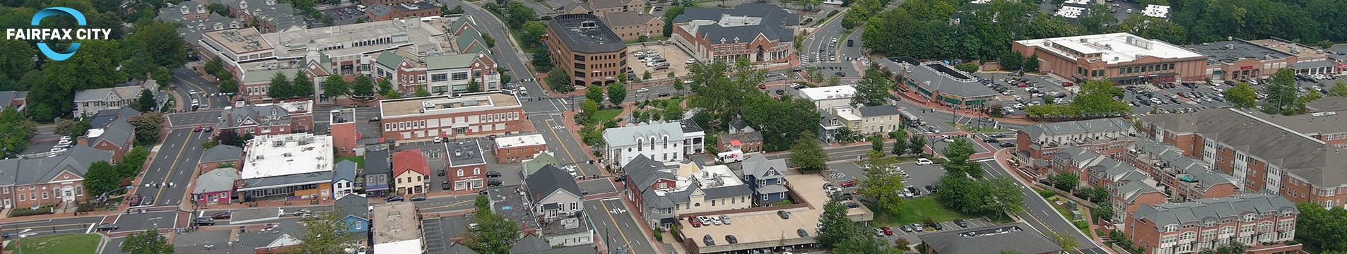 Old Town Fairfax aerial