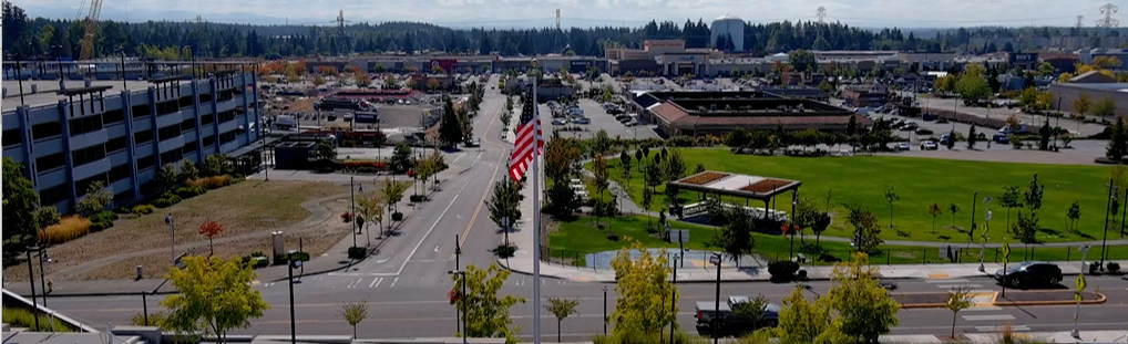 View from the PAEC looking down 21st Avenue South towards South 320th Street