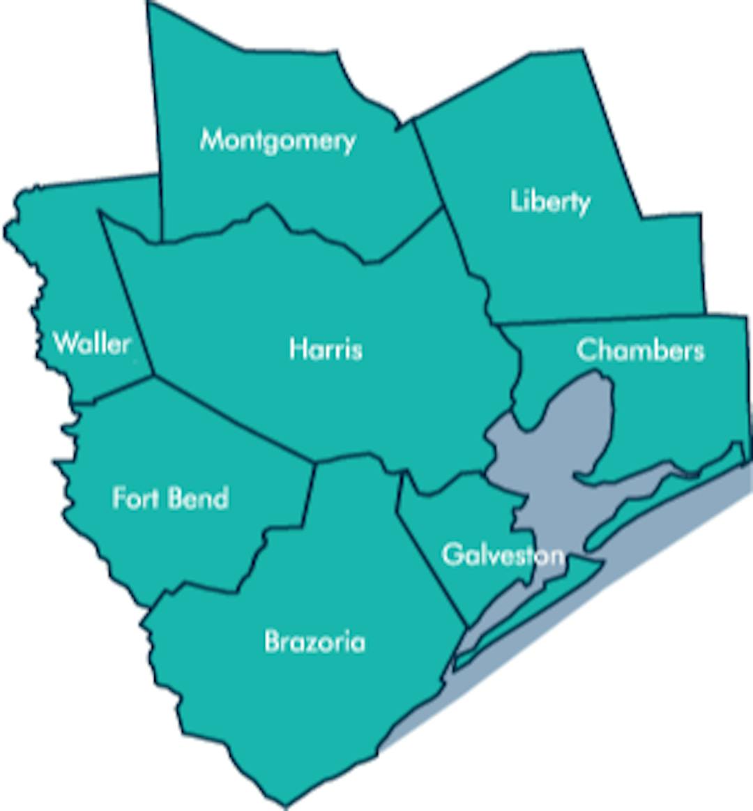 Eight county Houston-Galveston Region
